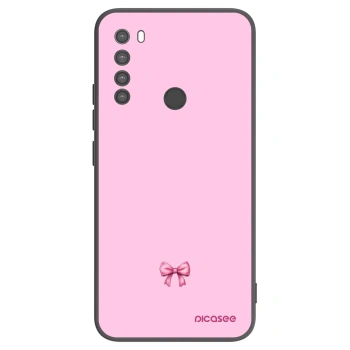 Picasee silikónový čierny obal pre Xiaomi Redmi Note 8 - Blush bow