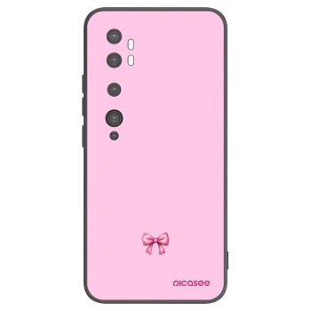 Picasee silikónový čierny obal pre Xiaomi Mi Note 10 (Pro) - Blush bow