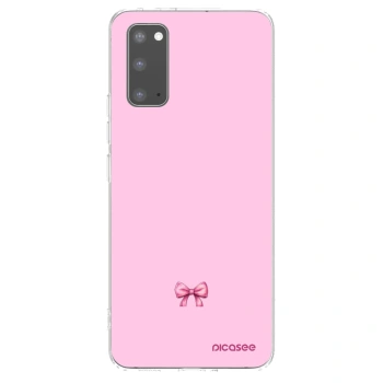 Picasee silikónový prehľadný obal pre Samsung Galaxy S20 G980F - Blush bow