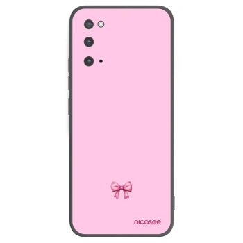 Picasee silikónový čierny obal pre Samsung Galaxy S20 G980F - Blush bow