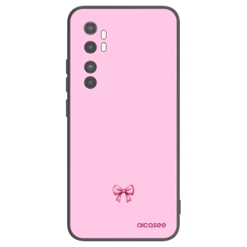 Picasee silikónový čierny obal pre Xiaomi Mi Note 10 Lite - Blush bow