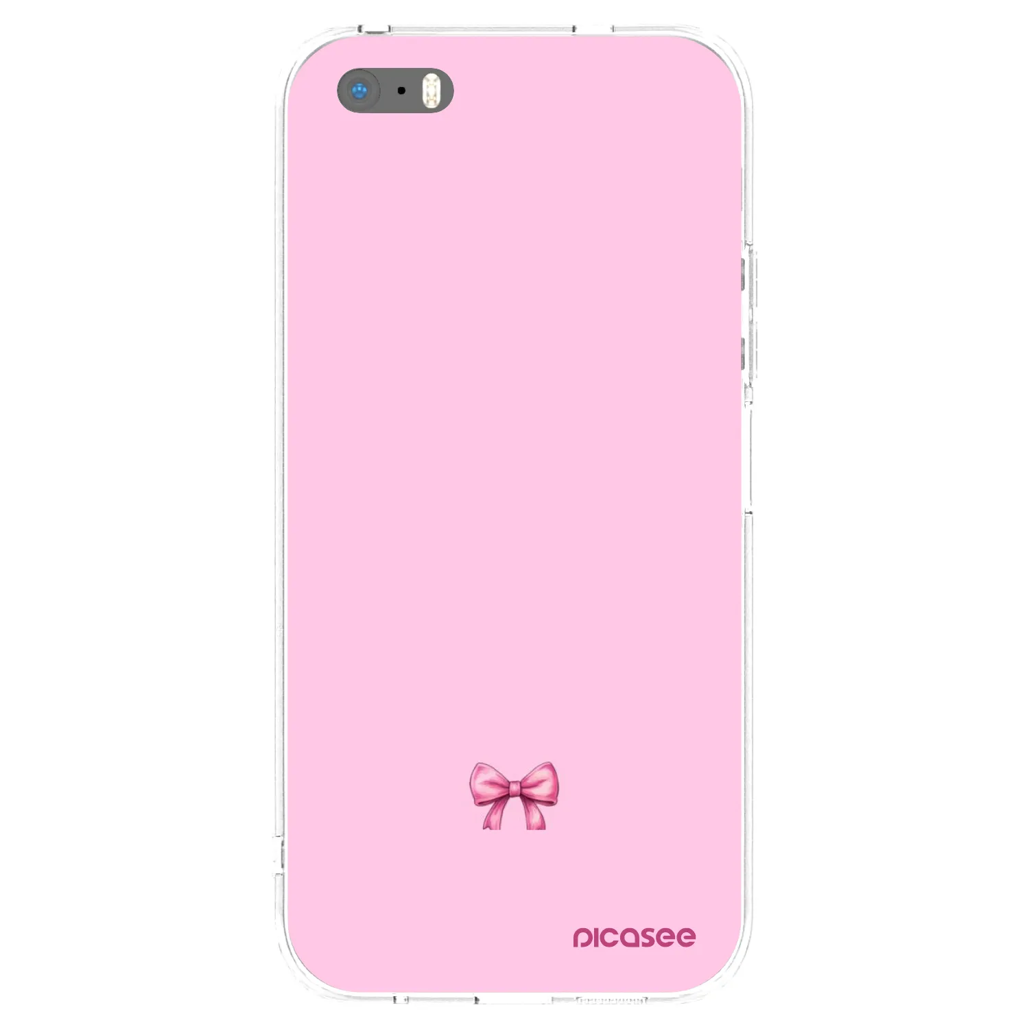 Silikónový prehľadný obal pre Apple iPhone 5/5S/SE - Blush bow