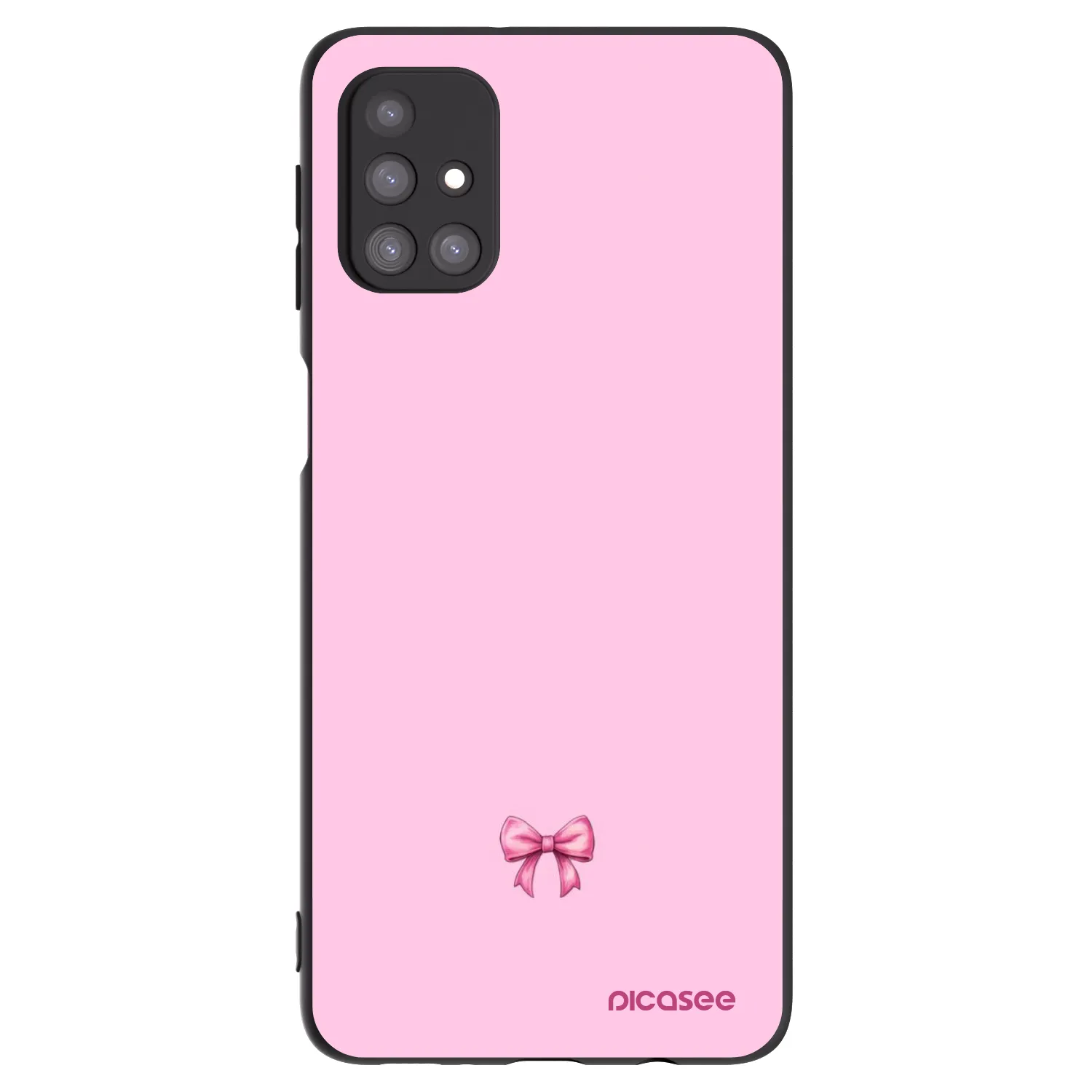 Picasee silikónový čierny obal pre Samsung Galaxy M31s - Blush bow