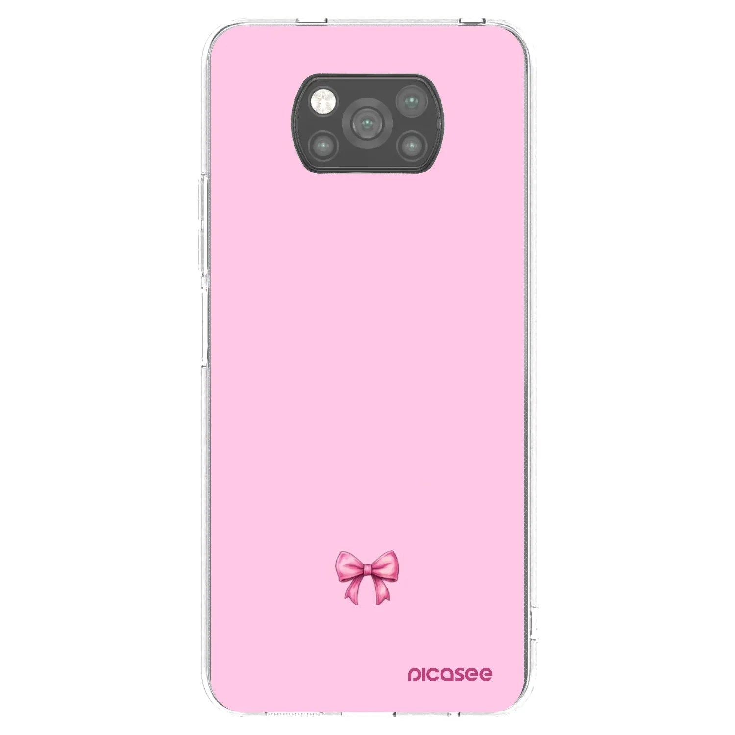 Picasee silikónový čierny obal pre Xiaomi Poco X3 - Blush bow