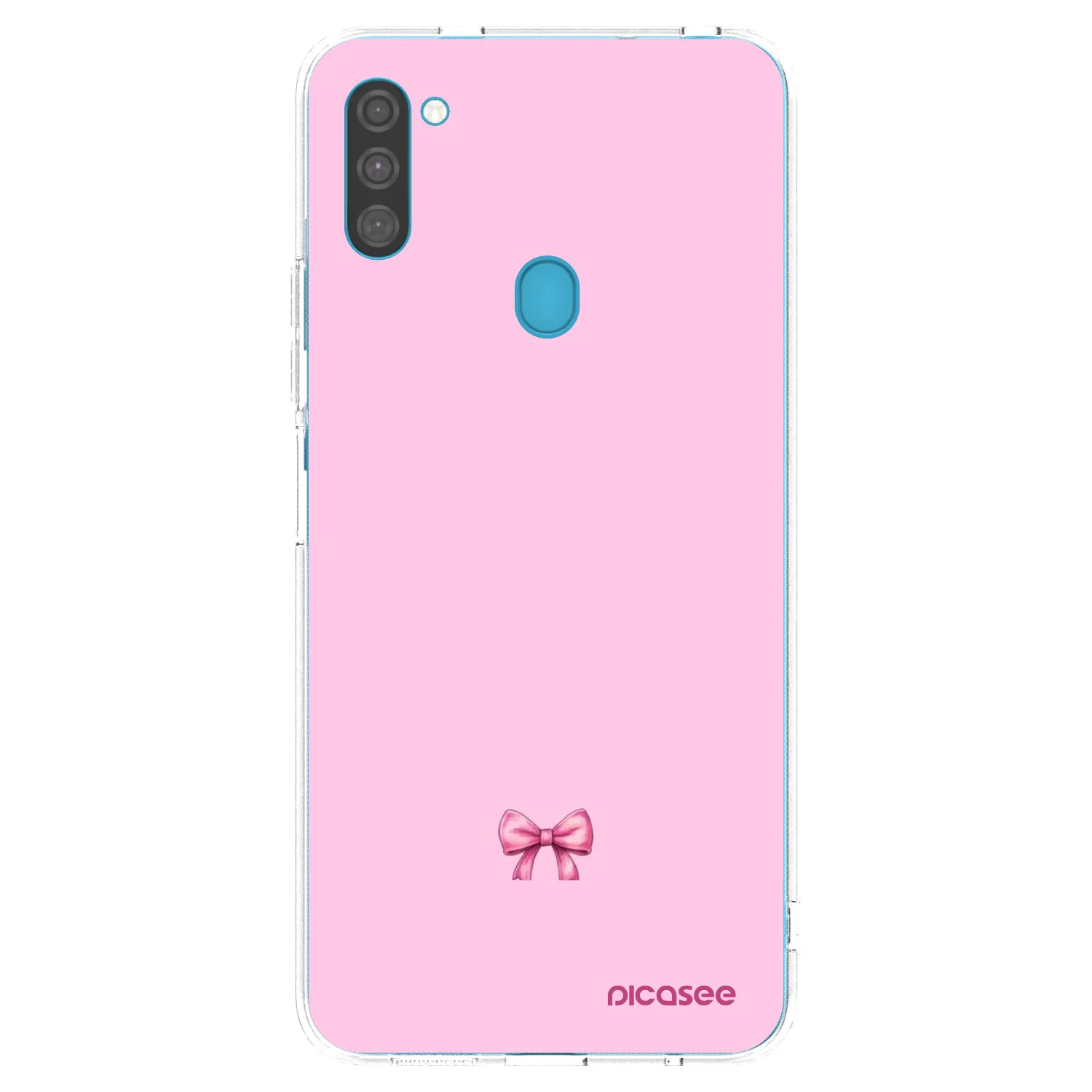 Silikónový prehľadný obal pre Samsung Galaxy M11 - Blush bow