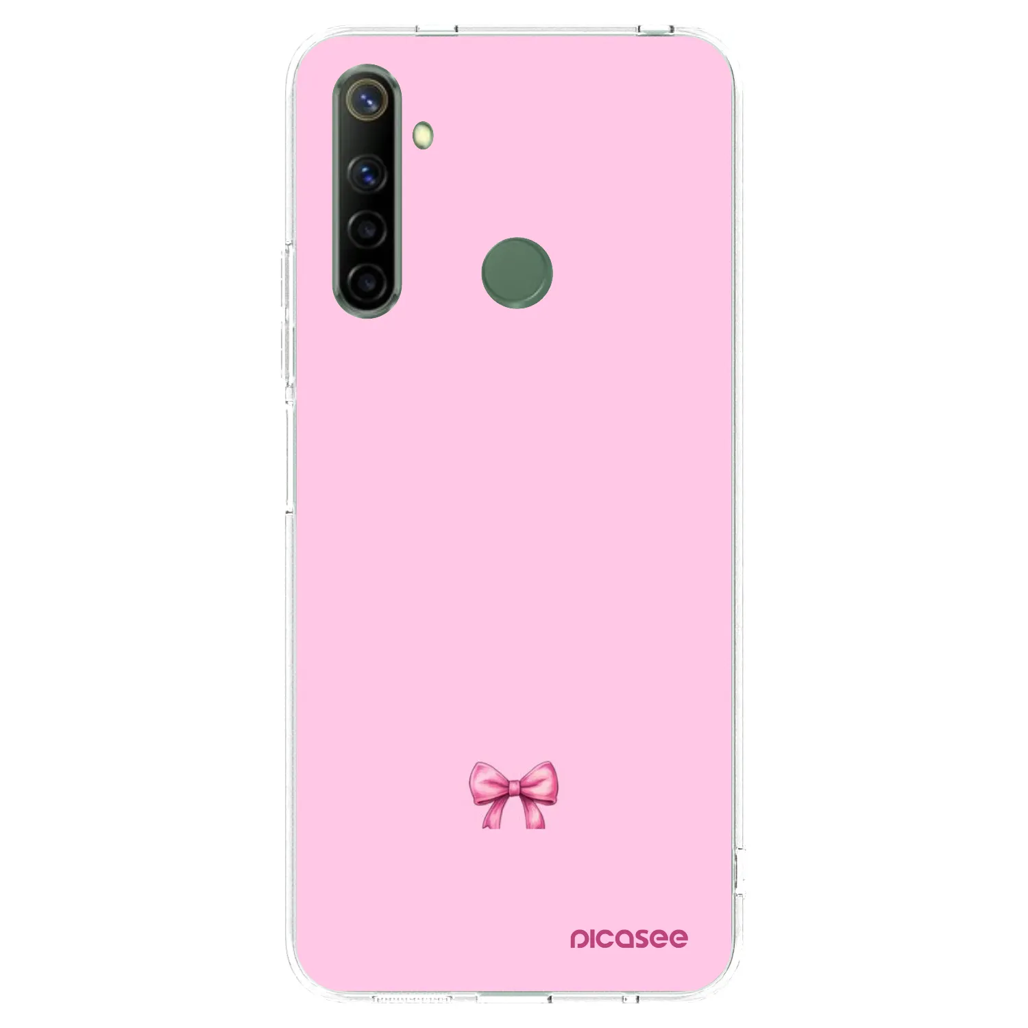 Picasee silikónový prehľadný obal pre Realme 6i - Blush bow