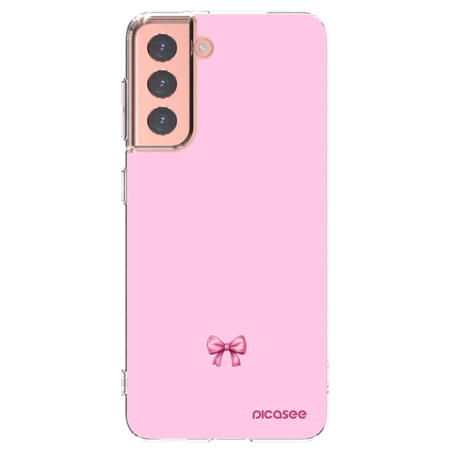 Silikónový prehľadný obal pre Samsung Galaxy S21 5G G991B - Blush bow
