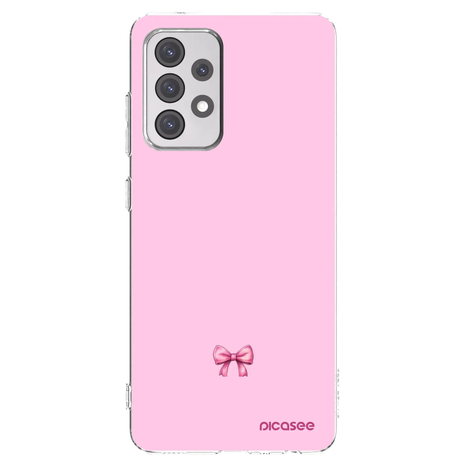 Picasee silikónový prehľadný obal pre Samsung Galaxy A52 5G A525F - Blush bow