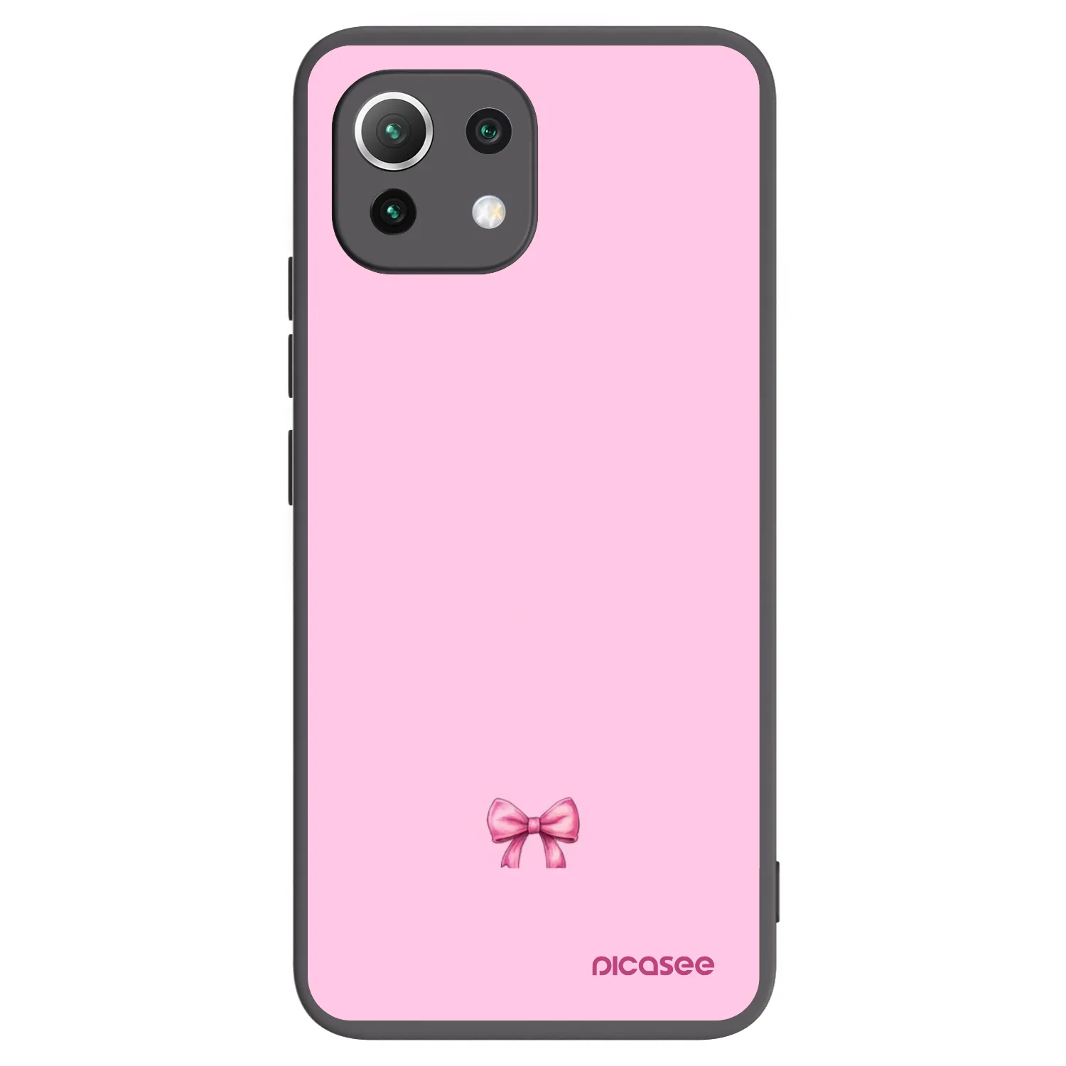 Picasee silikónový čierny obal pre Xiaomi Mi 11 Lite - Blush bow