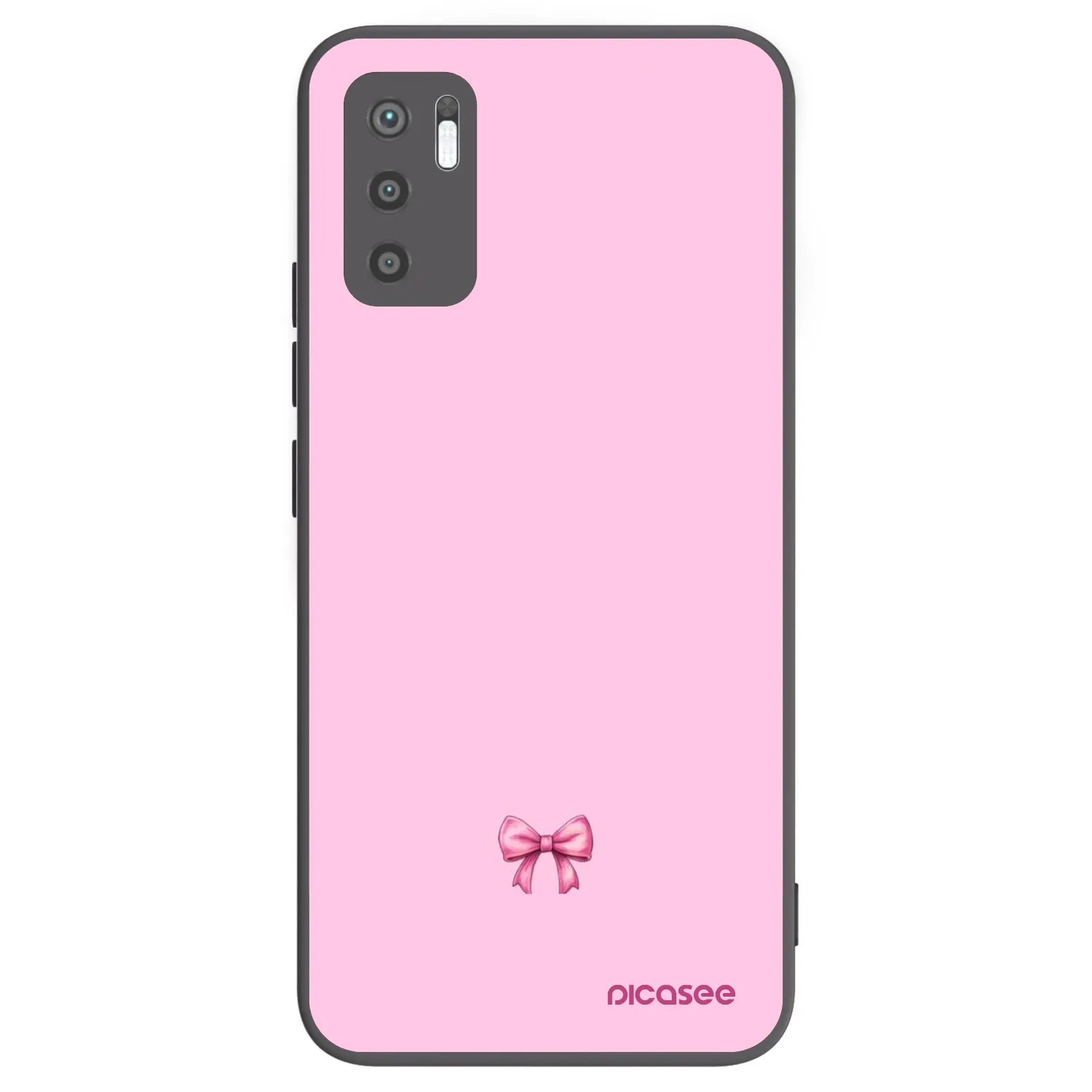 Picasee silikónový čierny obal pre Xiaomi Redmi Note 10 5G - Blush bow