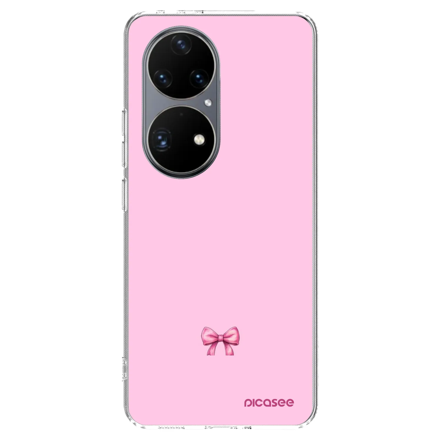 Silikónový prehľadný obal pre Huawei P50 - Blush bow