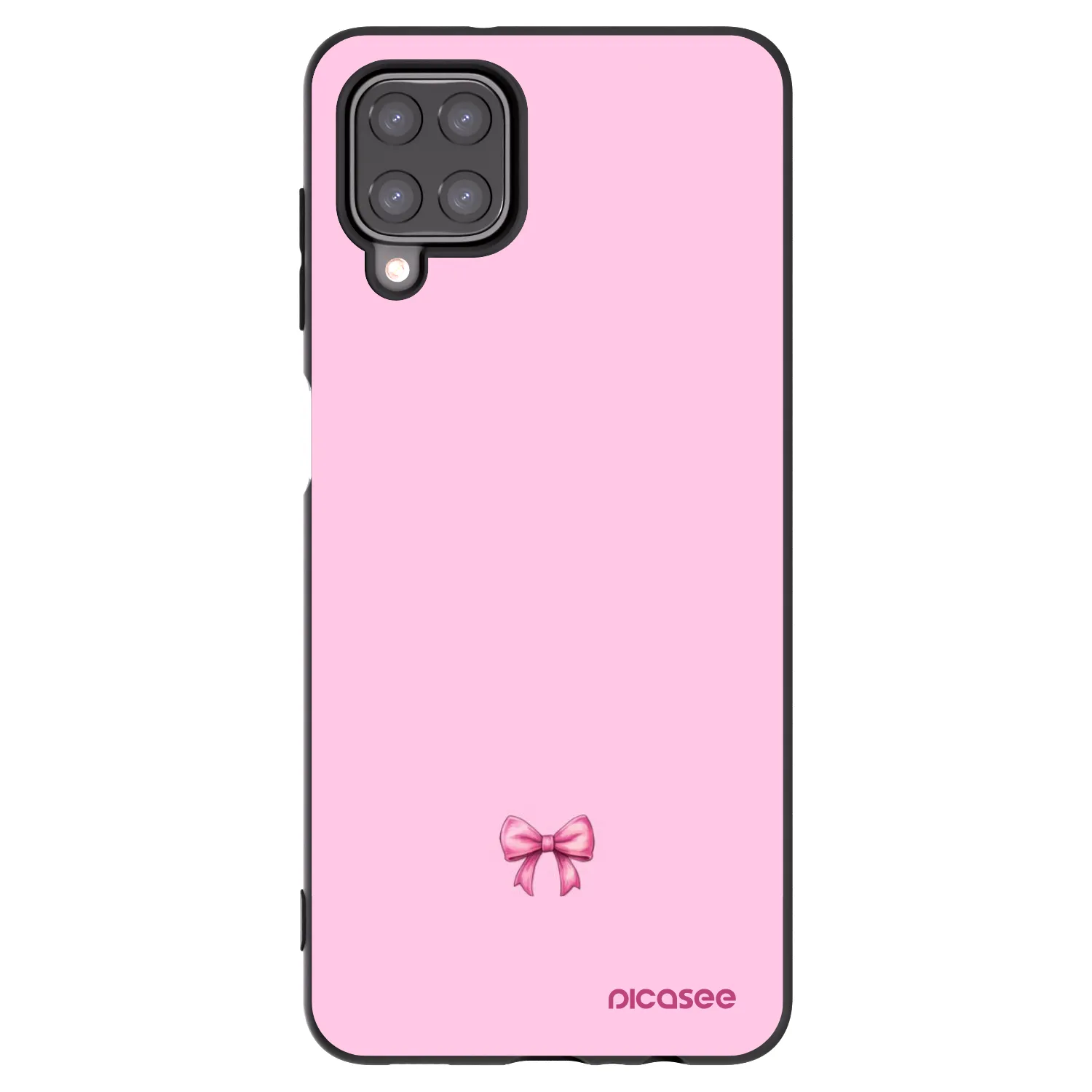 Picasee silikónový čierny obal pre Samsung Galaxy M12 M127F - Blush bow