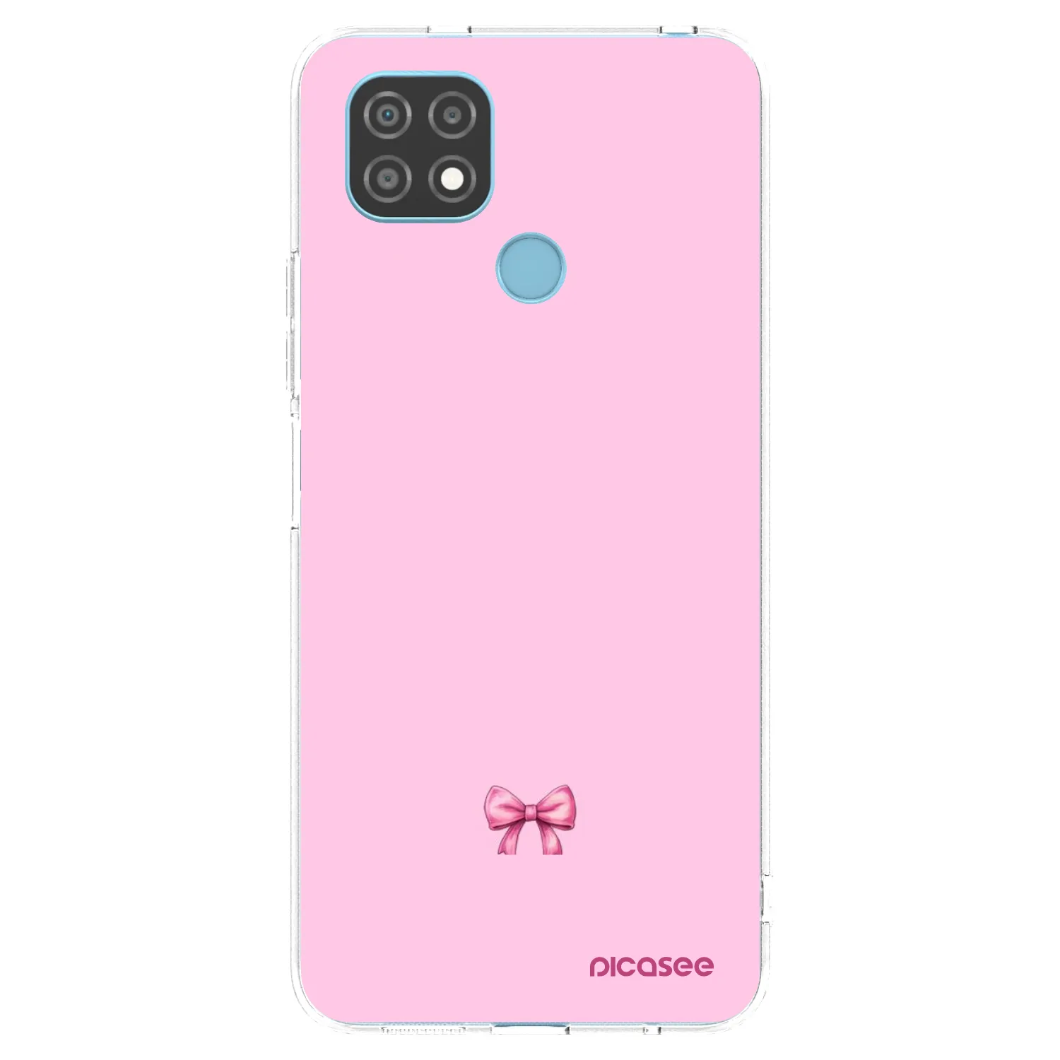 Picasee silikónový prehľadný obal pre Realme C21 - Blush bow