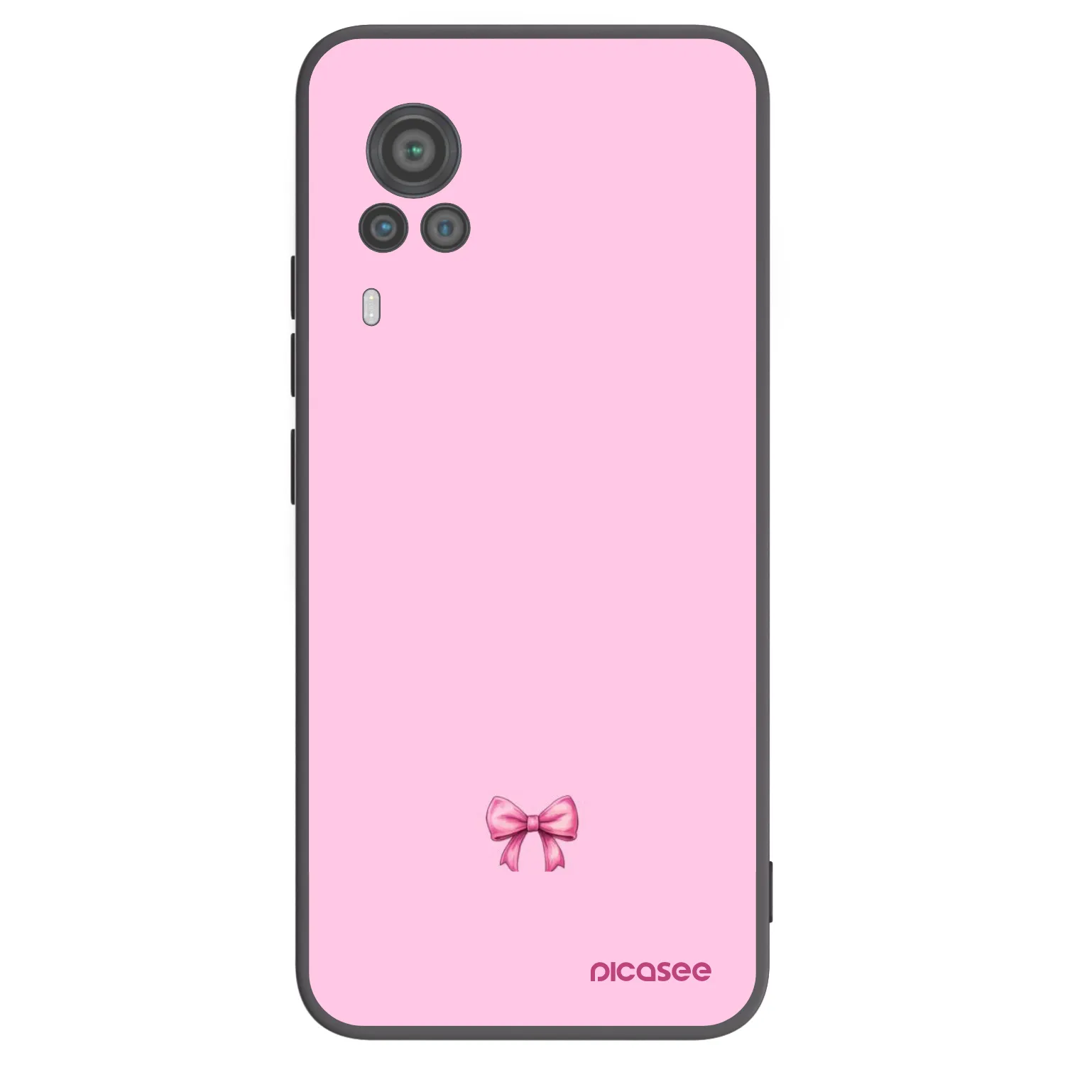 Picasee silikónový čierny obal pre Vivo X60 Pro 5G - Blush bow