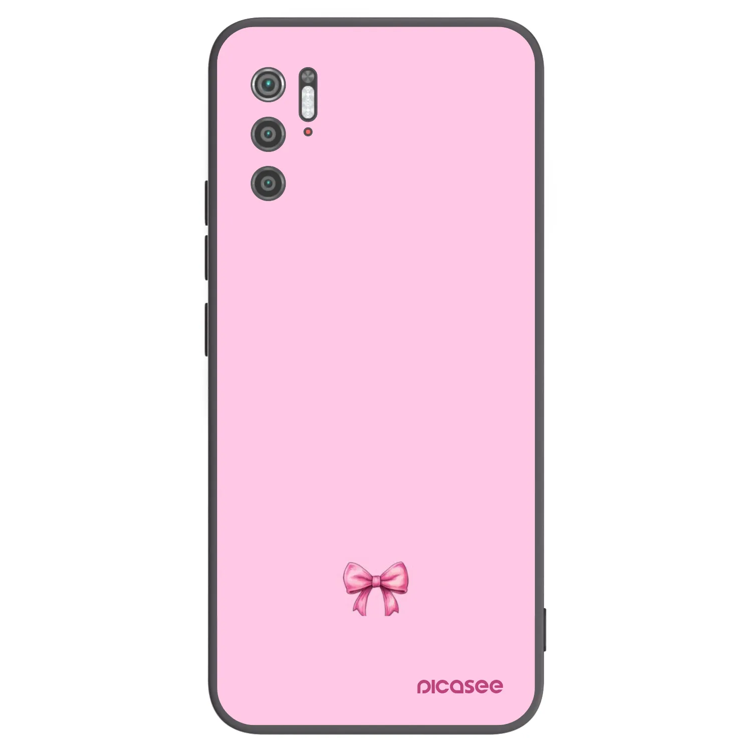 Picasee silikónový čierny obal pre Xiaomi Poco M3 Pro 5G - Blush bow