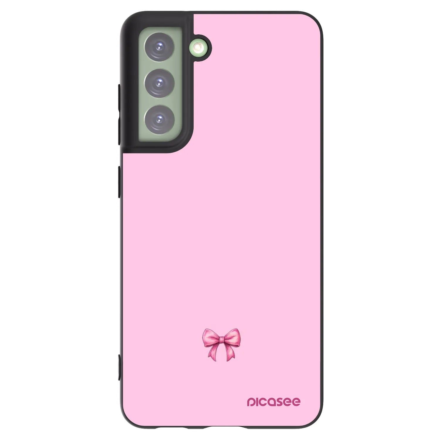 Picasee silikónový čierny obal pre Samsung Galaxy S21 FE 5G - Blush bow