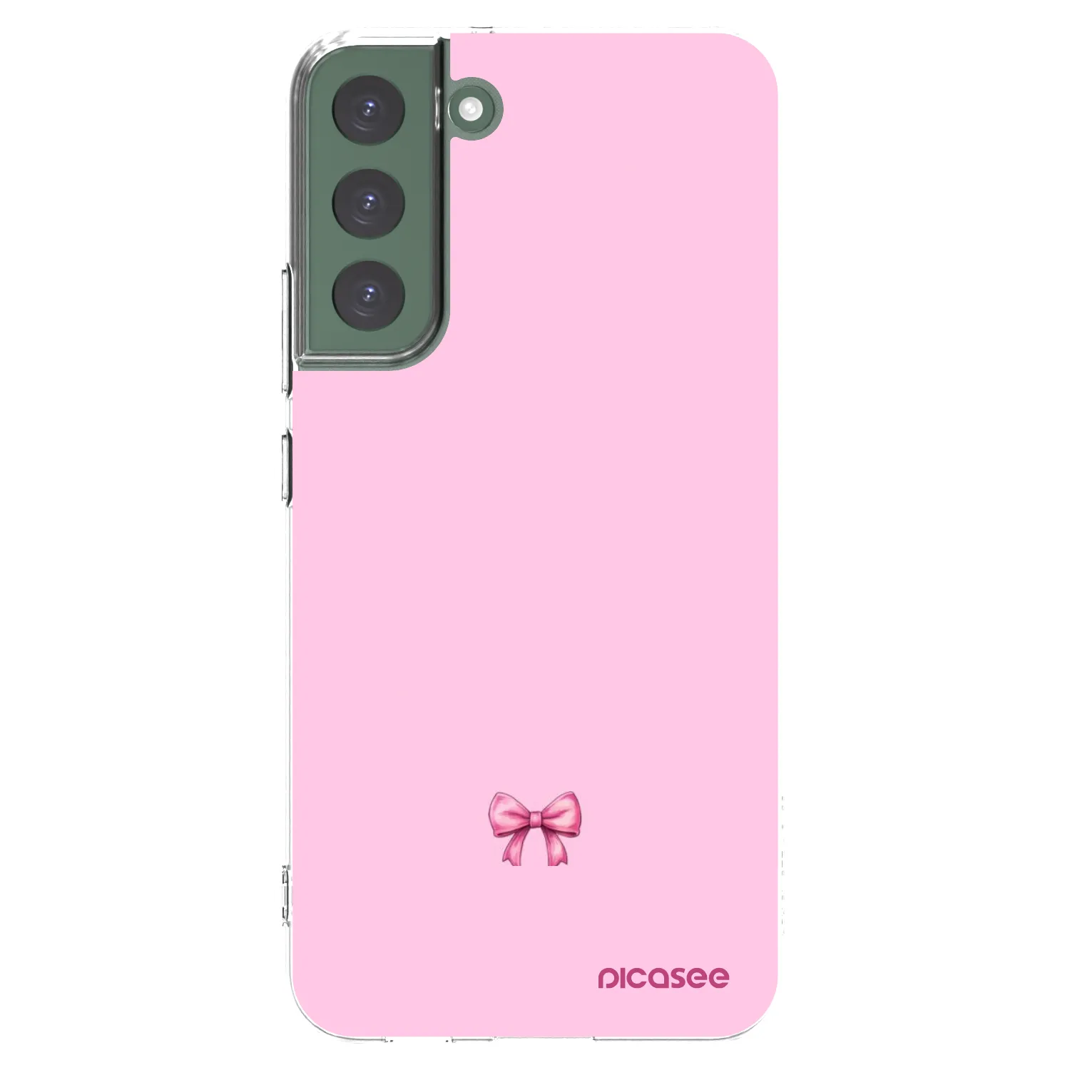 Picasee silikónový prehľadný obal pre Samsung Galaxy S22+ 5G - Blush bow