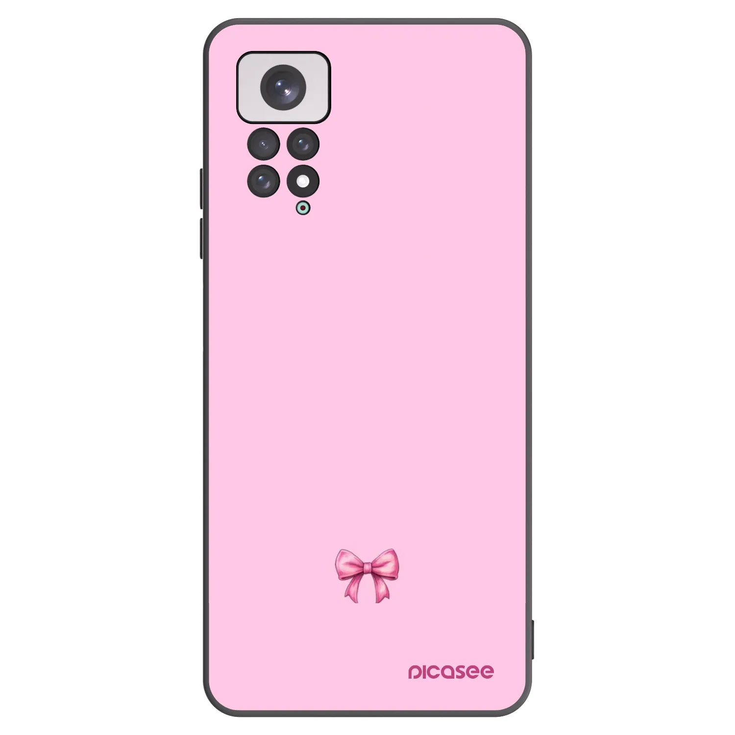 Silikónový čierny obal pre Xiaomi Redmi Note 11 - Blush bow