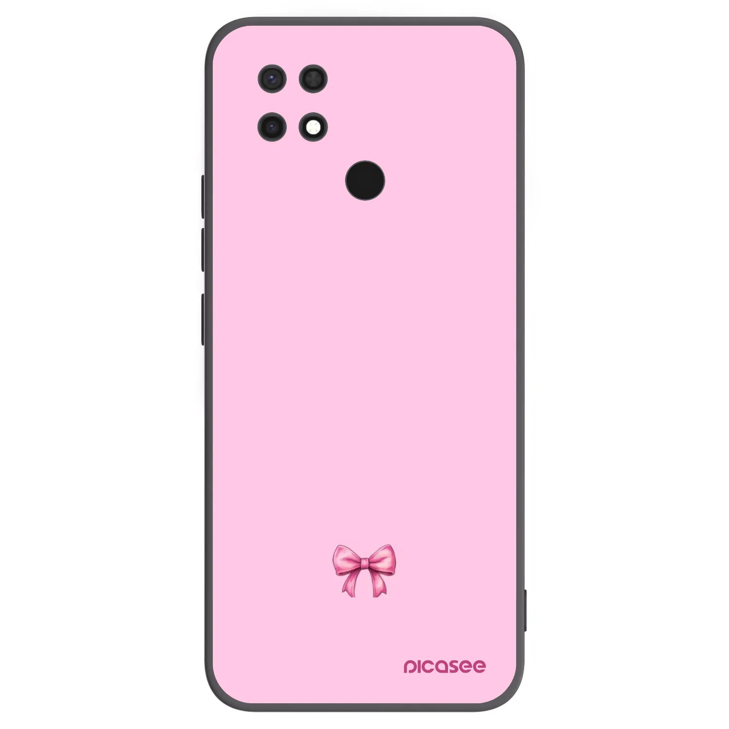 Picasee silikónový čierny obal pre Xiaomi Redmi 10C - Blush bow