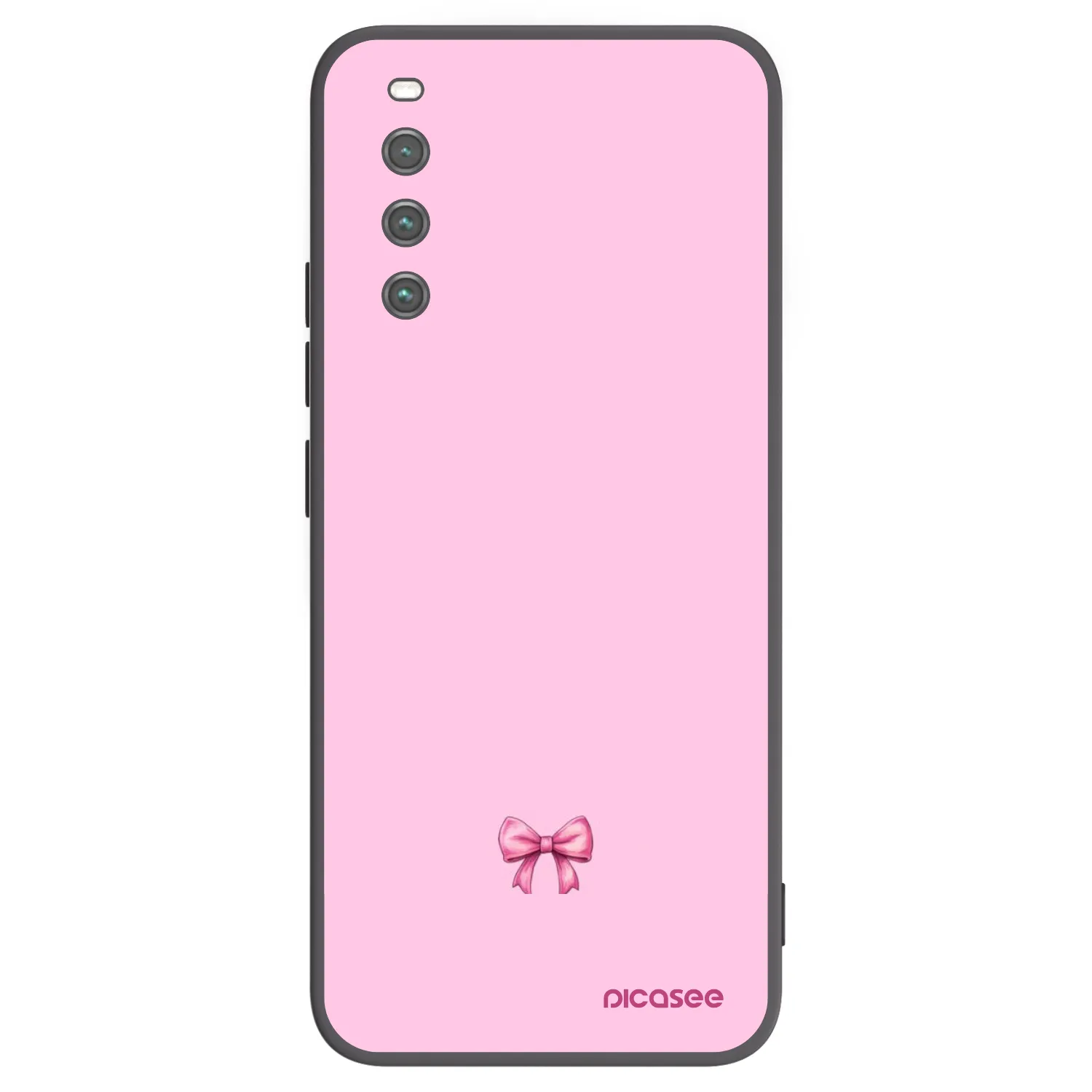 Picasee silikónový čierny obal pre Sony Xperia 10 IV 5G - Blush bow