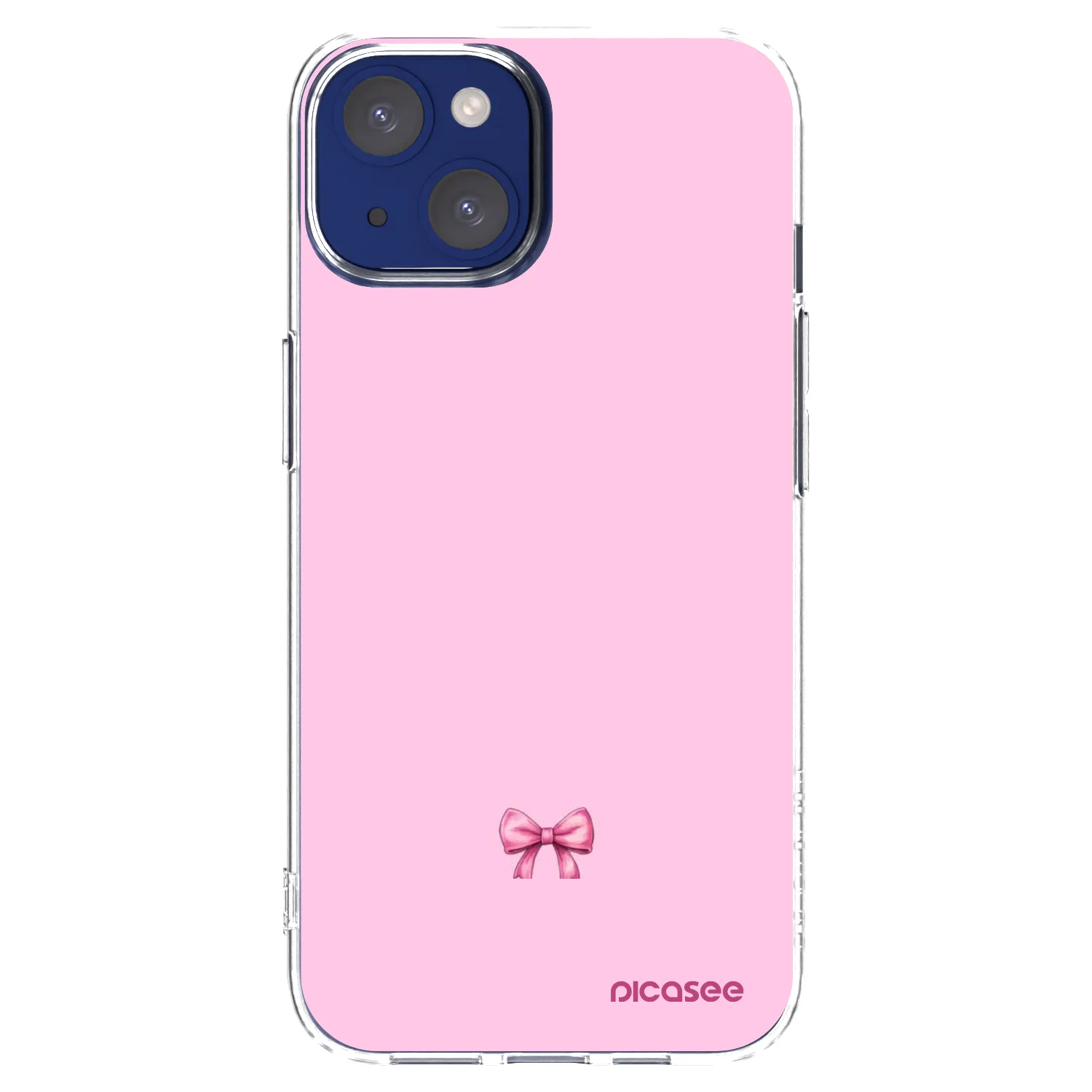 Silikónový prehľadný obal pre Apple iPhone 14 - Blush bow