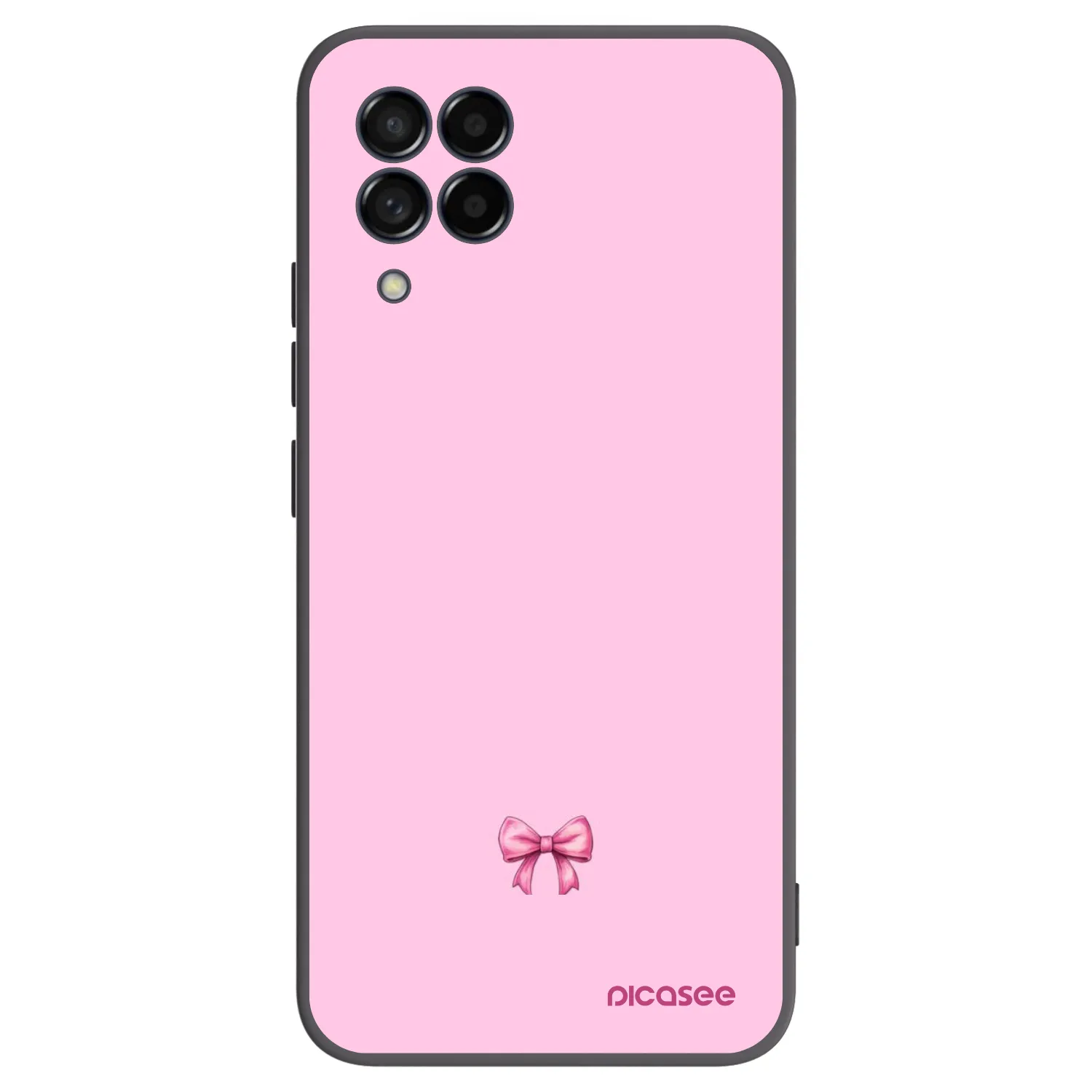 Picasee silikónový čierny obal pre Samsung Galaxy M53 5G - Blush bow
