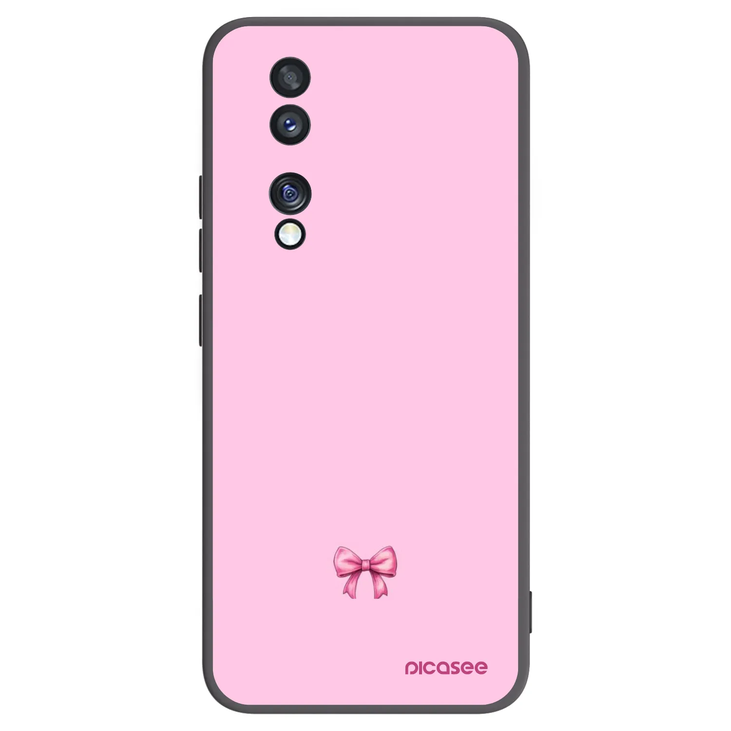 Silikónový čierny obal pre Honor 70 - Blush bow