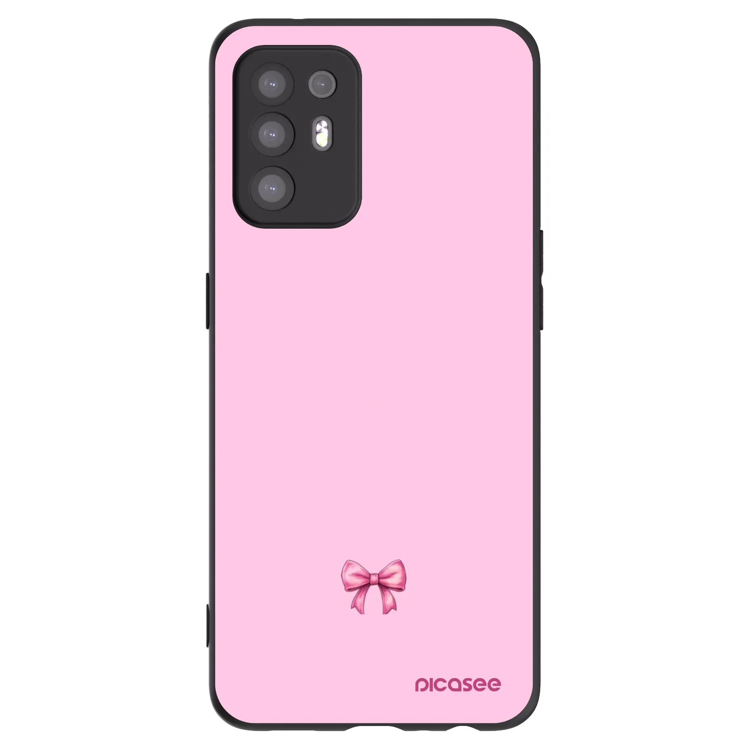 Picasee silikónový čierny obal pre OPPO A94 5G - Blush bow