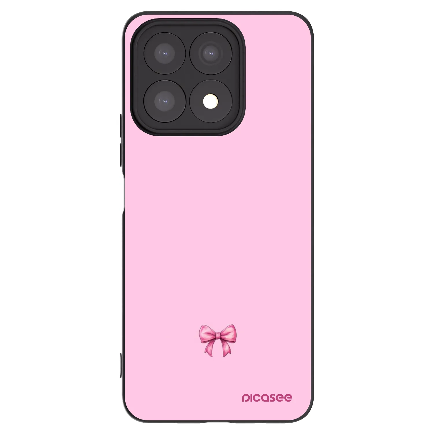 Picasee silikónový čierny obal pre Honor X8a - Blush bow