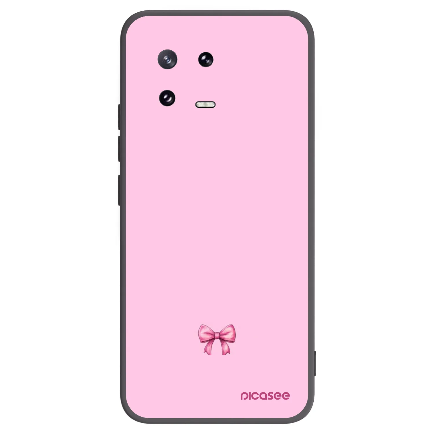 Silikónový čierny obal pre Xiaomi 13 Pro - Blush bow