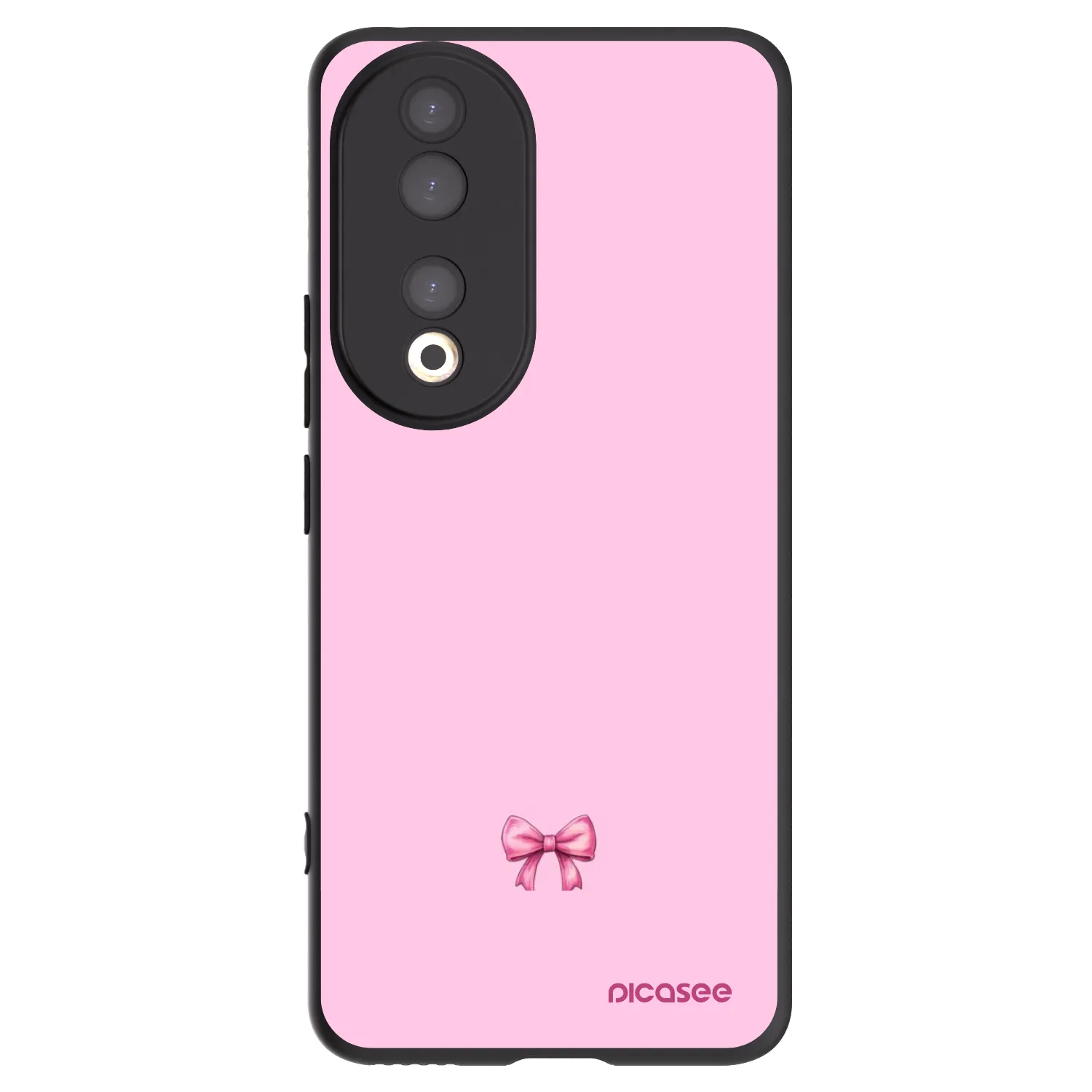 Silikónový čierny obal pre Honor 90 5G - Blush bow