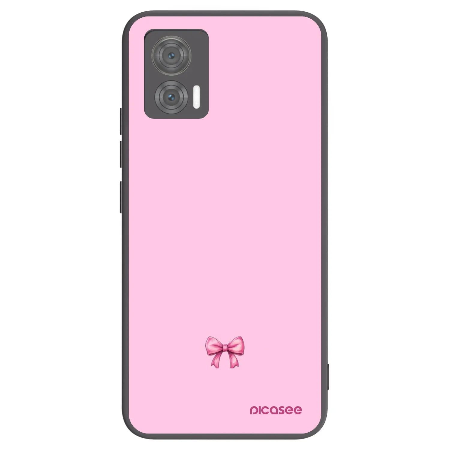 Picasee silikónový čierny obal pre Motorola Edge 30 Neo - Blush bow