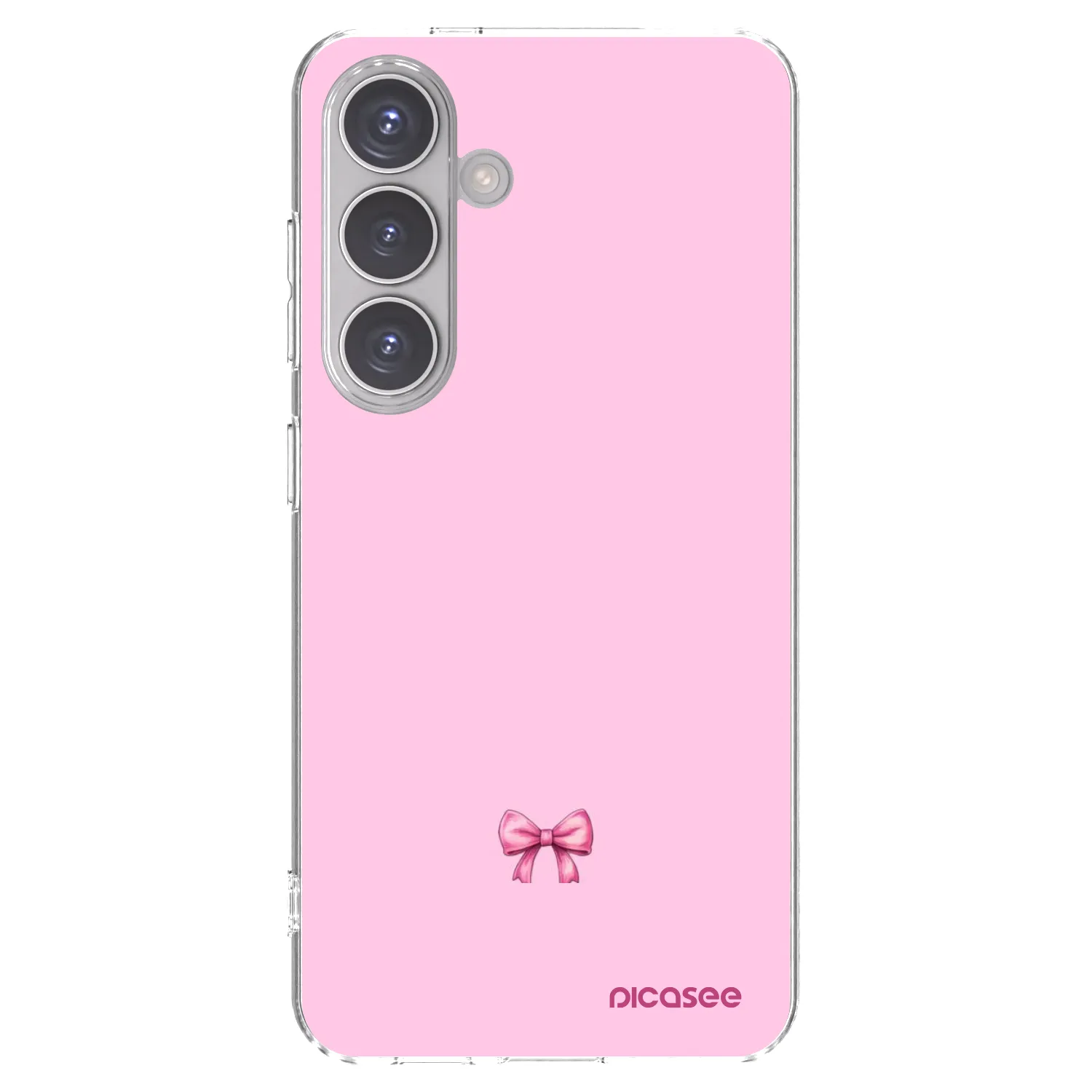Silikónový prehľadný obal pre Samsung Galaxy S24 S921B 5G - Blush bow