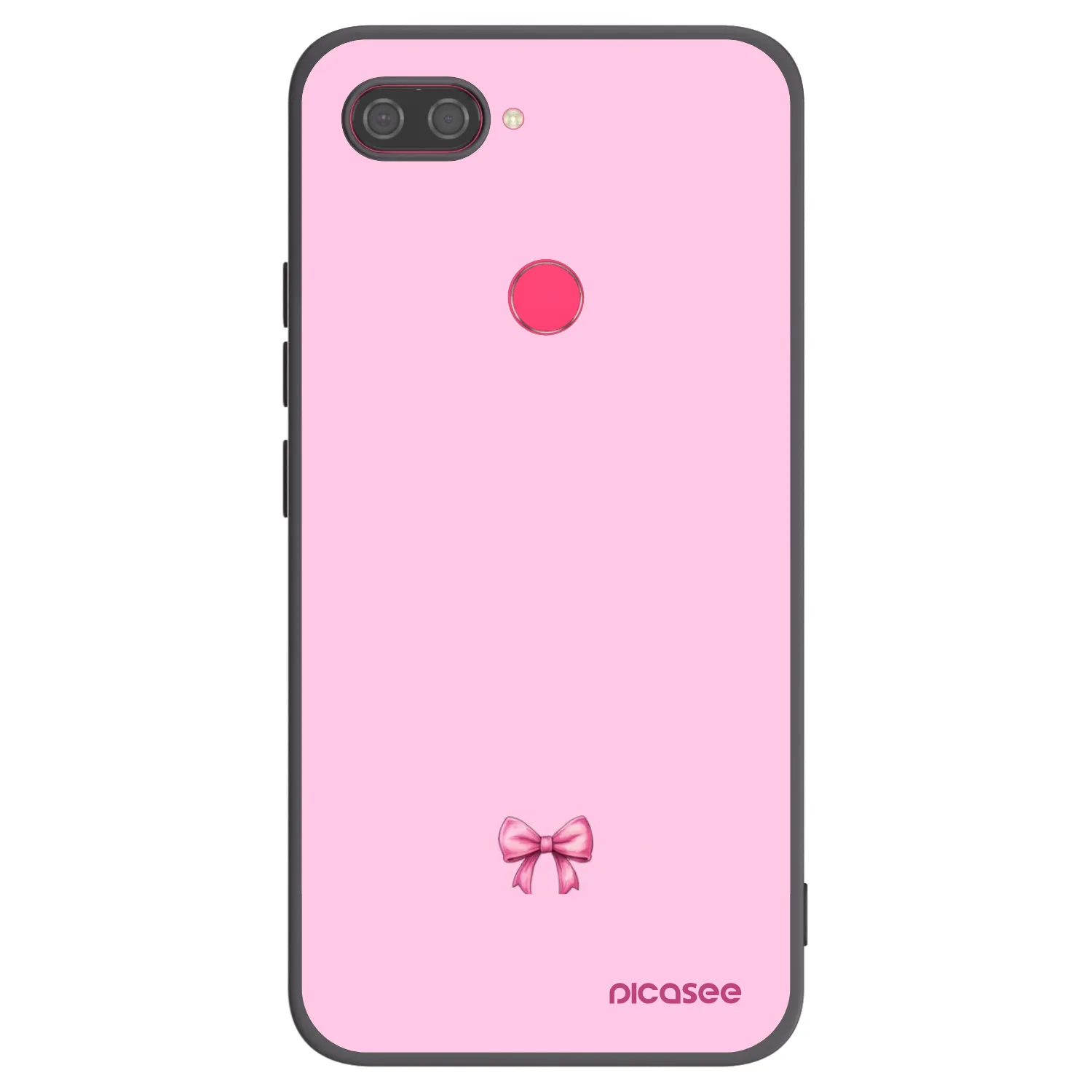 Picasee silikónový čierny obal pre Xiaomi Mi 8 Lite - Blush bow
