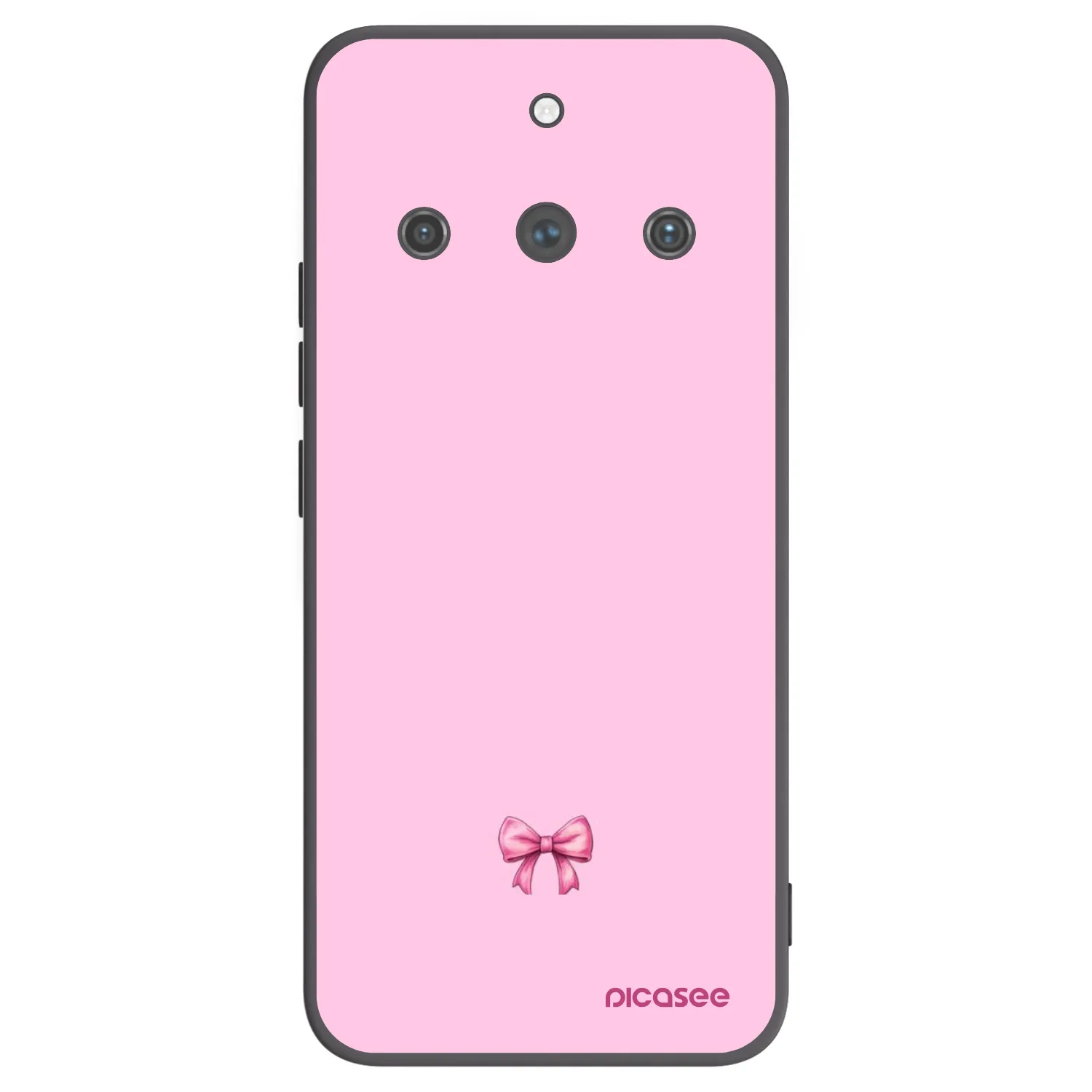 Picasee silikónový čierny obal pre Realme 11 Pro+ - Blush bow