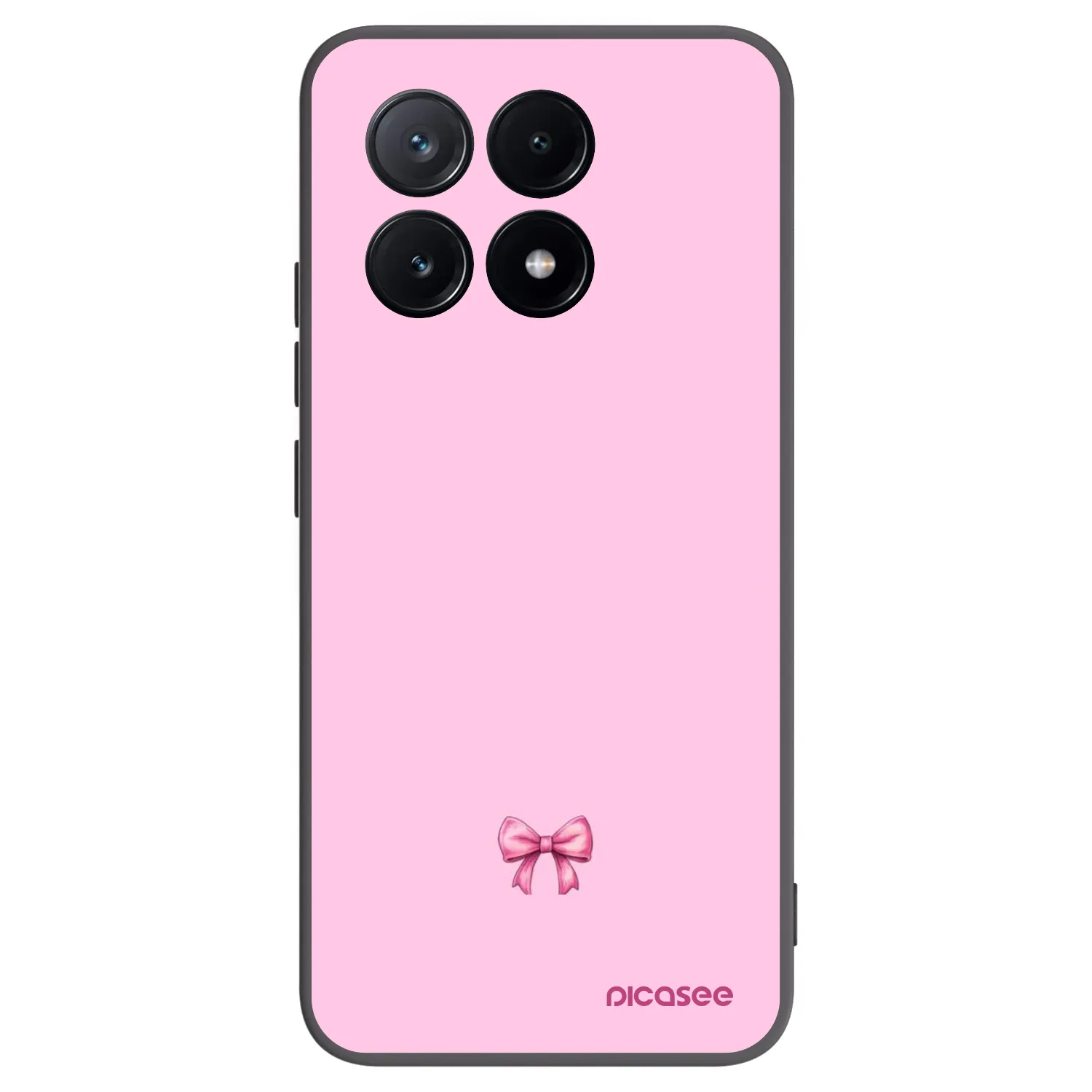 Silikónový čierny obal pre Xiaomi Poco X6 Pro - Blush bow