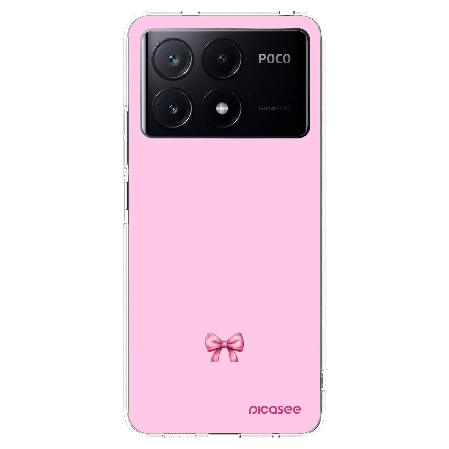 Silikónový prehľadný obal pre Xiaomi Poco X6 Pro - Blush bow