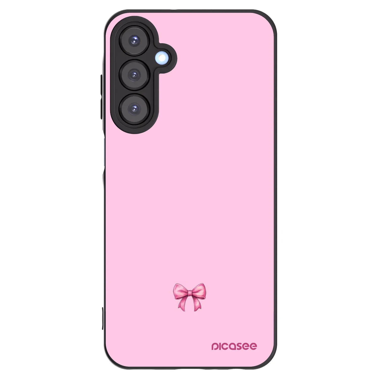 Picasee silikónový čierny obal pre Samsung Galaxy A25 A256B 5G - Blush bow