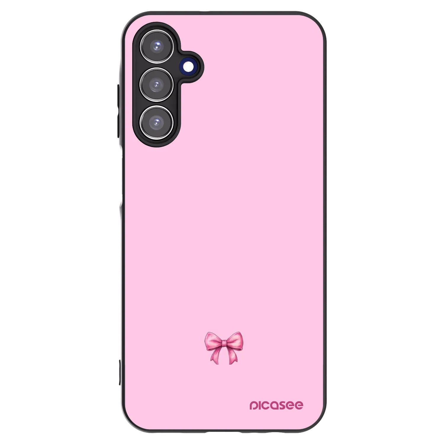 Picasee silikónový čierny obal pre Samsung Galaxy A15 A156B 5G - Blush bow