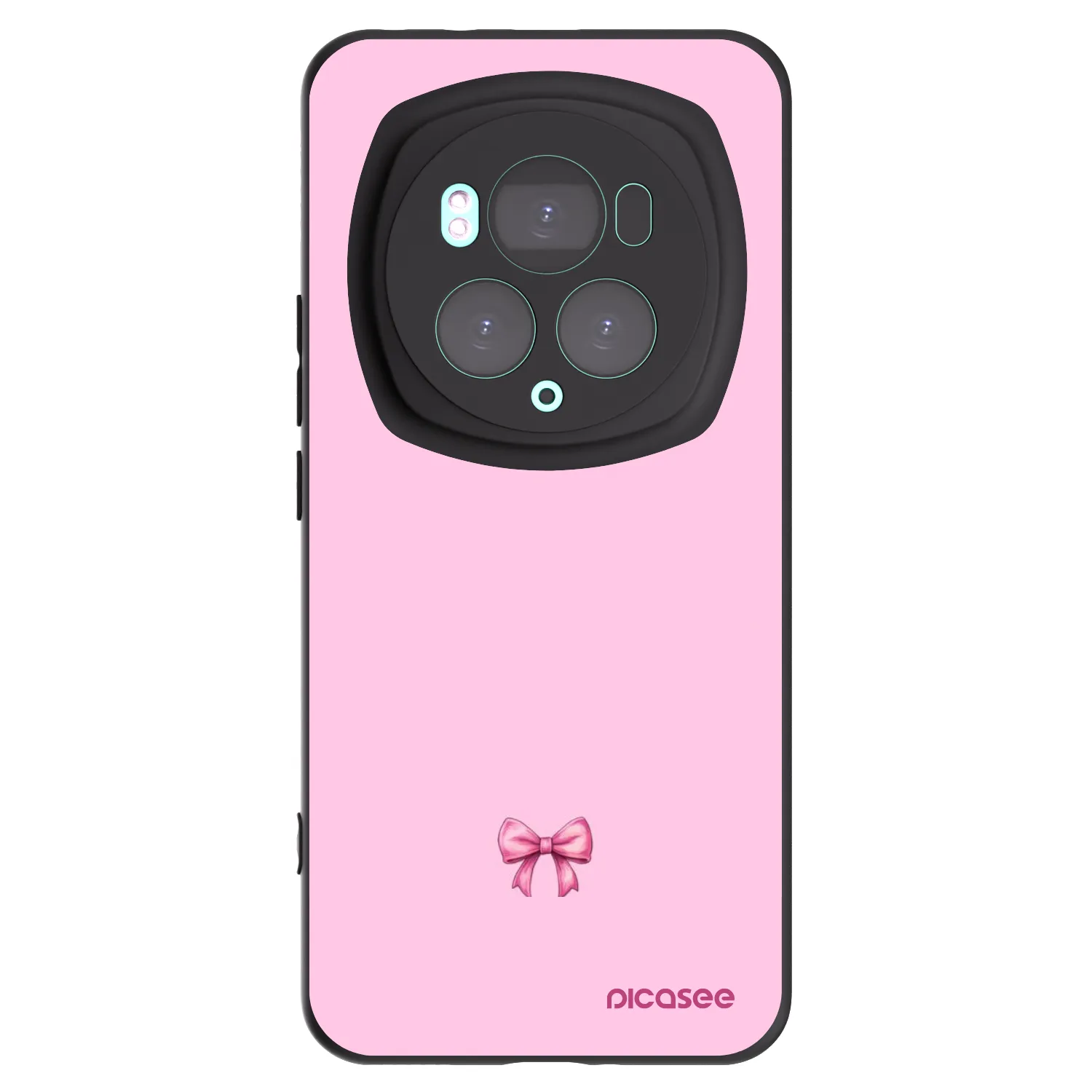 Silikónový čierny obal pre Honor Magic6 Pro - Blush bow