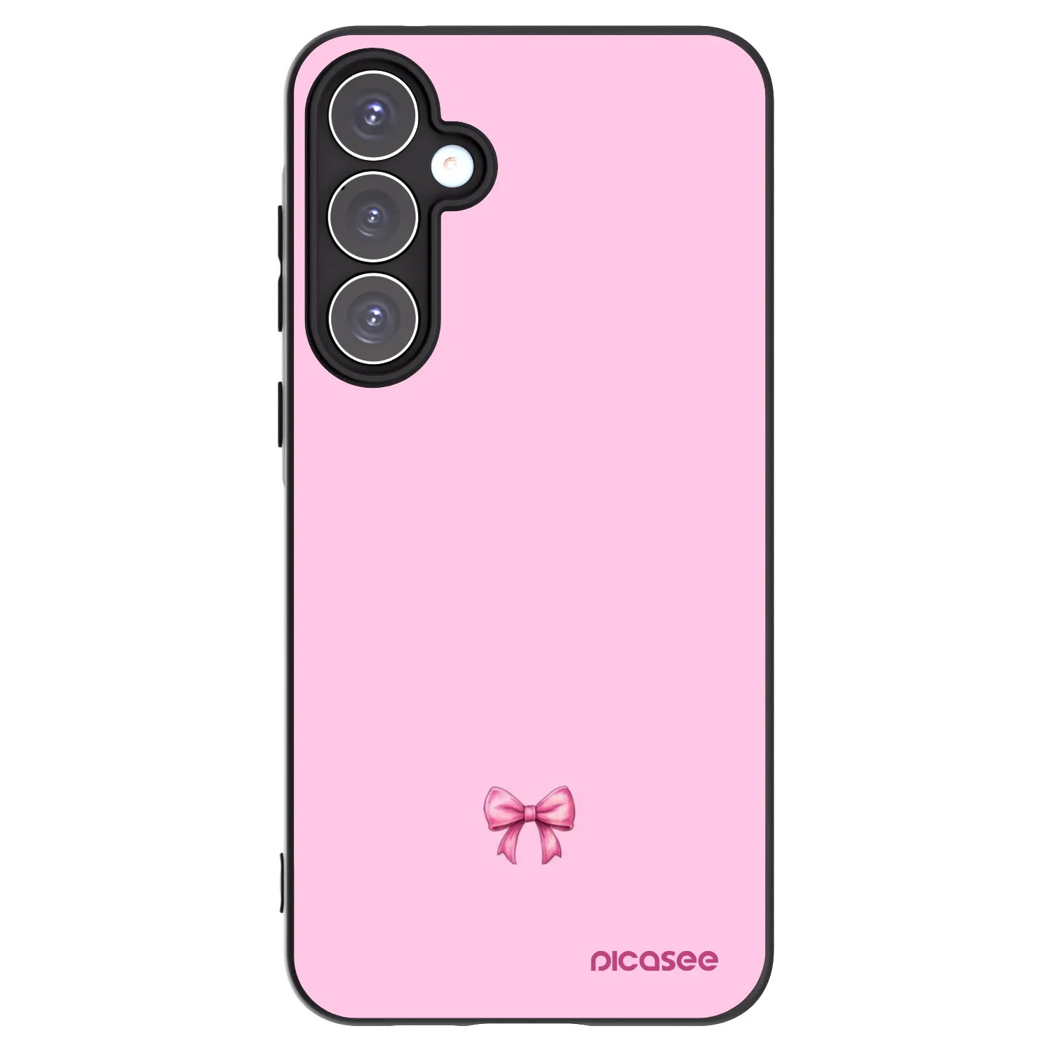 Picasee silikónový čierny obal pre Samsung Galaxy A55 5G A556B - Blush bow