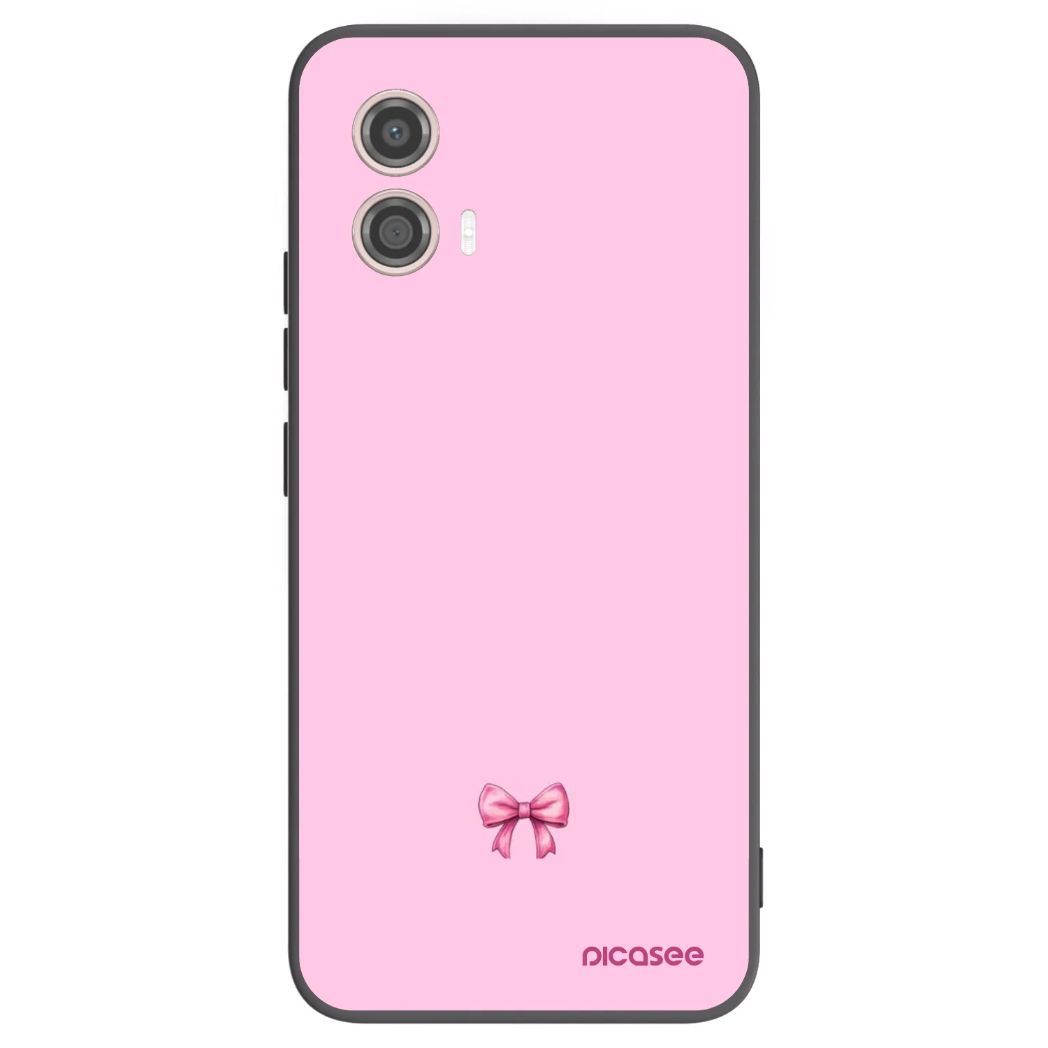 Picasee silikónový čierny obal pre Motorola Moto G53 5G - Blush bow
