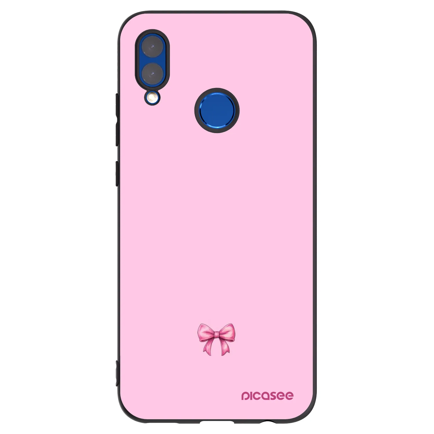 Picasee silikónový čierny obal pre Honor 10 Lite - Blush bow