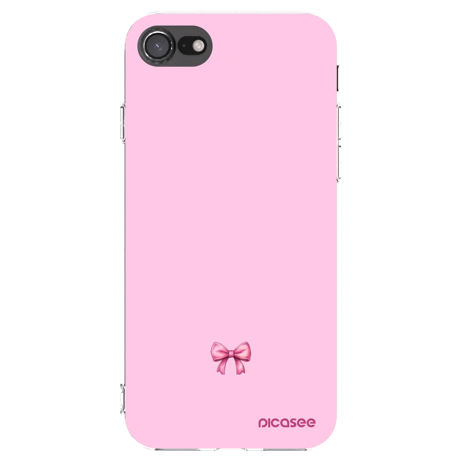 Picasee silikónový prehľadný obal pre Apple iPhone 7 - Blush bow