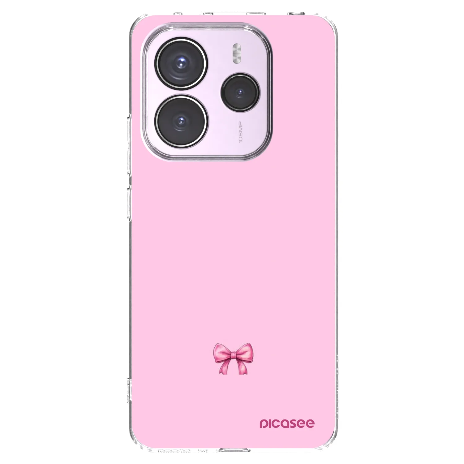 Silikónový prehľadný obal pre Xiaomi Redmi Note 14 5G - Blush bow
