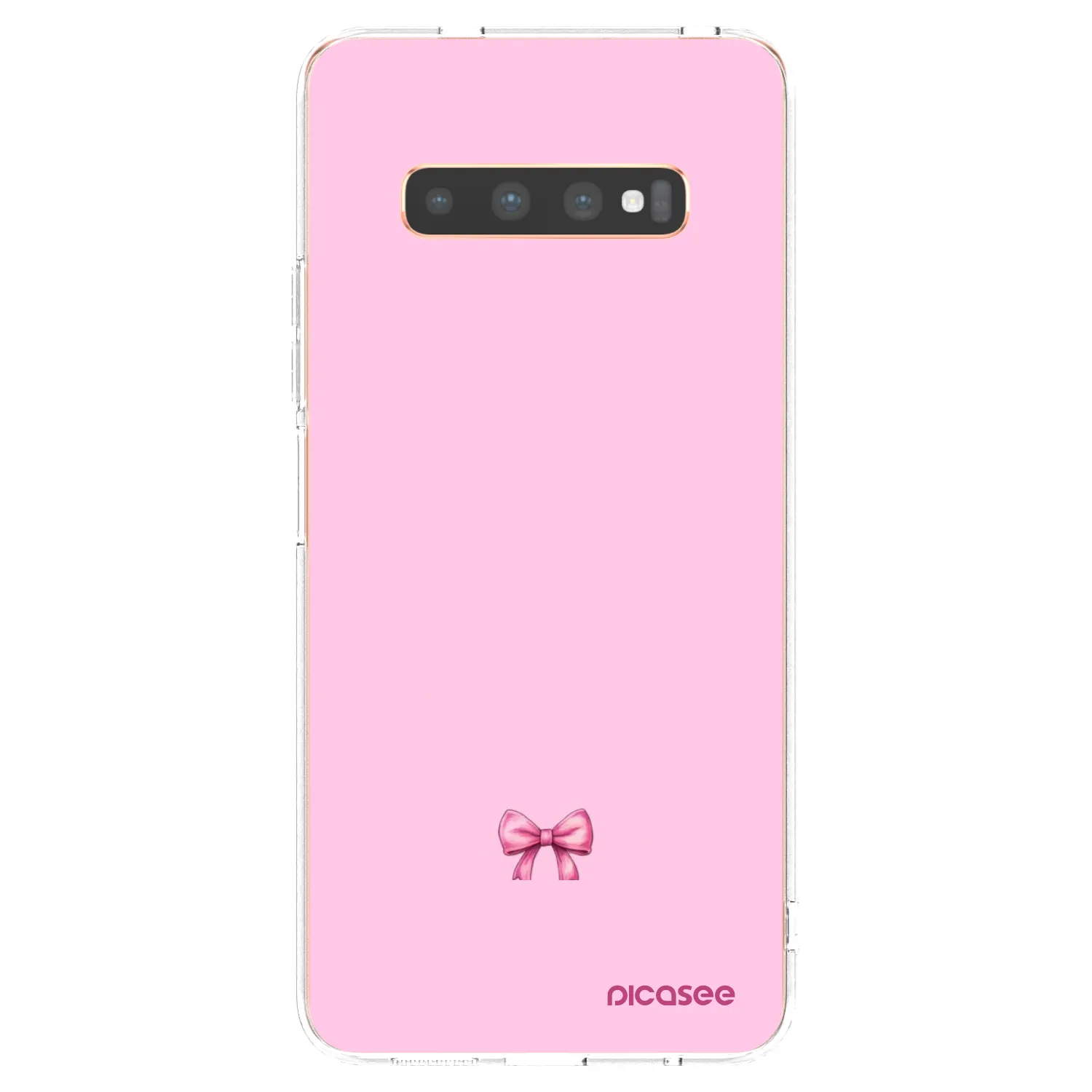 Picasee silikónový prehľadný obal pre Samsung Galaxy S10 Plus G975 - Blush bow