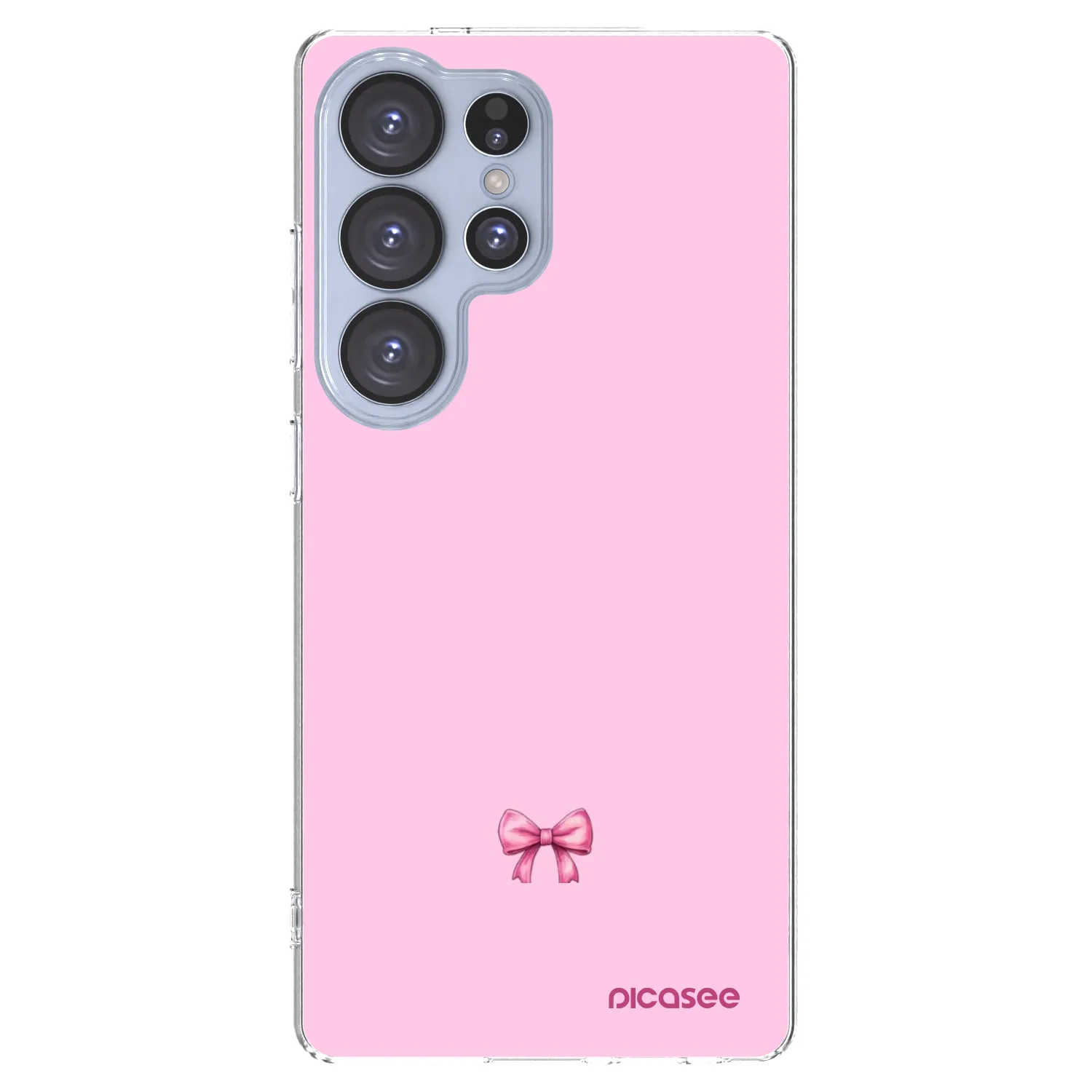Silikónový prehľadný obal pre Samsung Galaxy S25 Ultra 5G - Blush bow