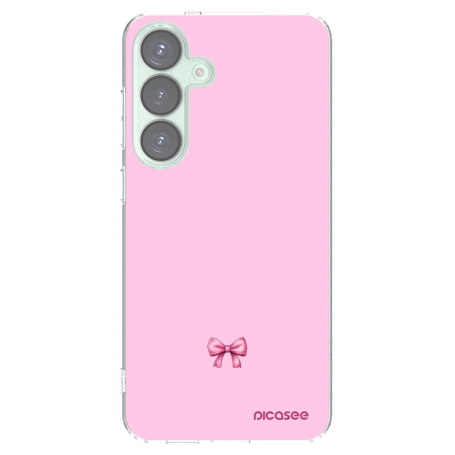 Picasee silikónový prehľadný obal pre Samsung Galaxy S25+ 5G - Blush bow