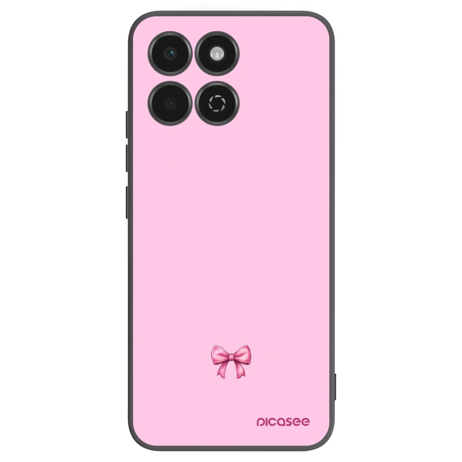 Silikónový čierny obal pre Honor 200 Smart 5G - Blush bow