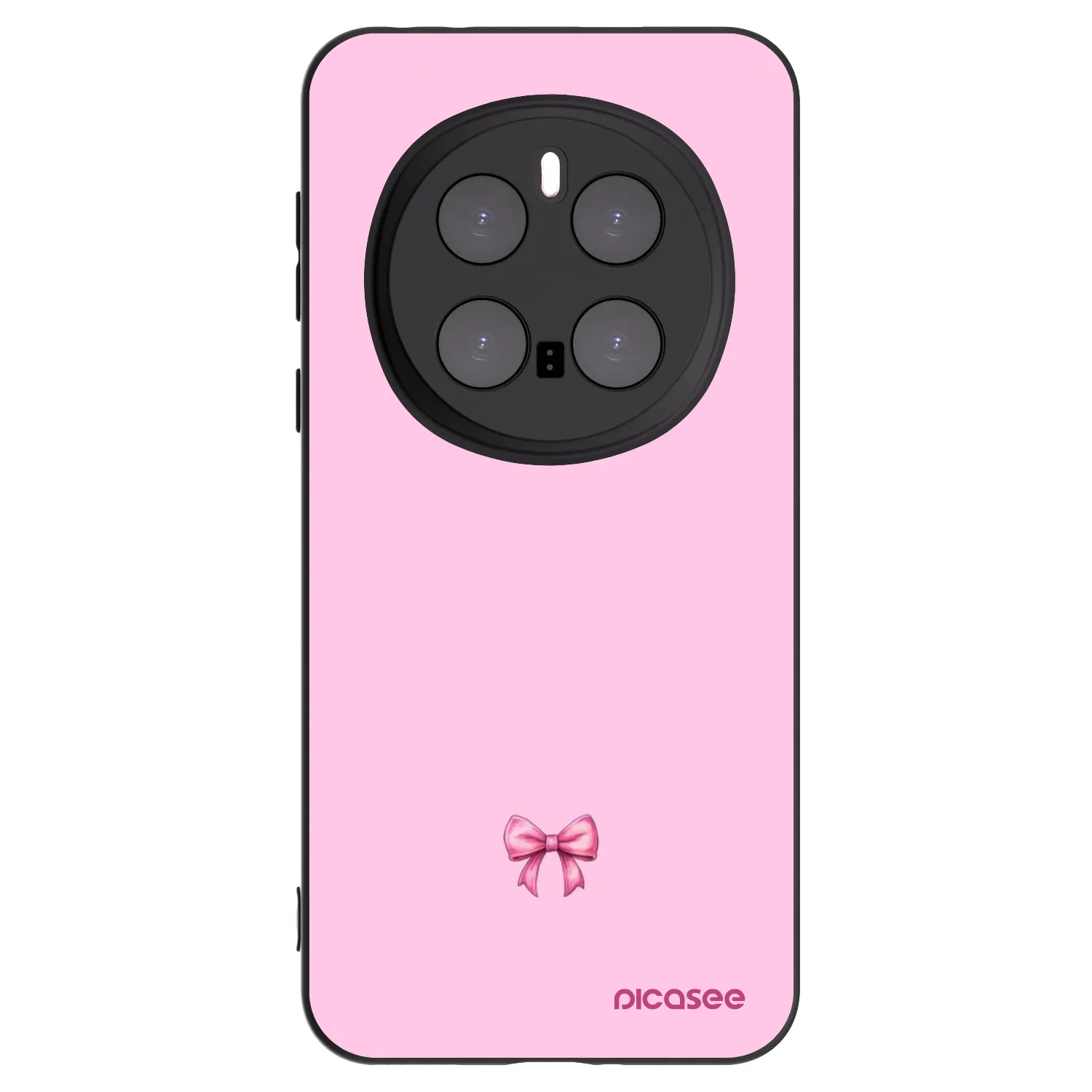 Silikónový čierny obal pre Honor Magic7 Pro 5G - Blush bow